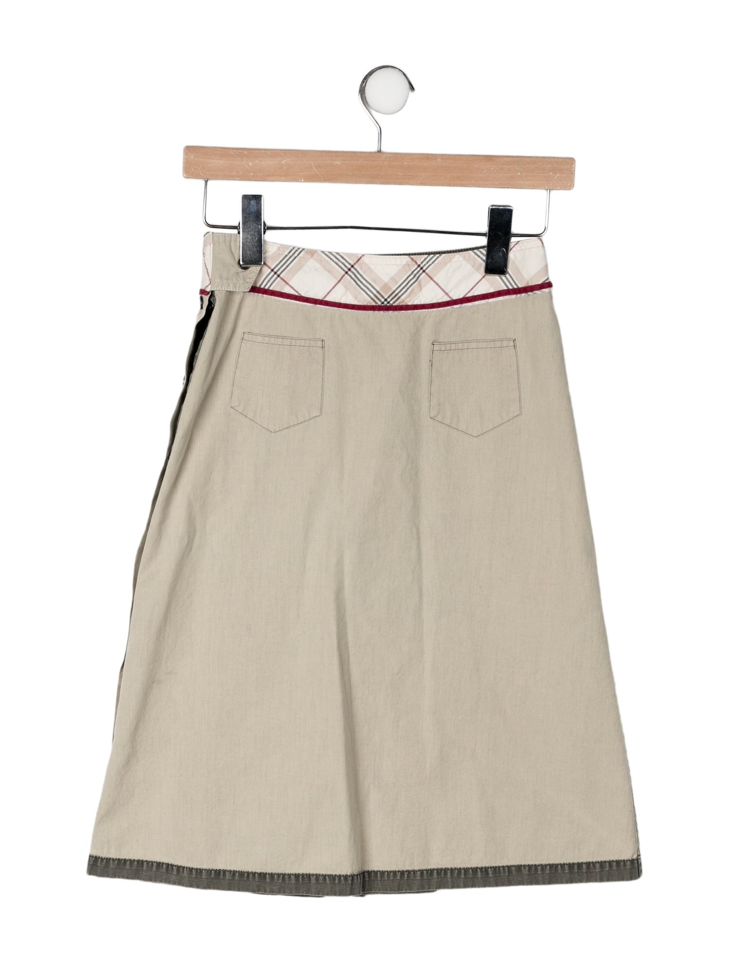 Burberry Long Pleated Skirt