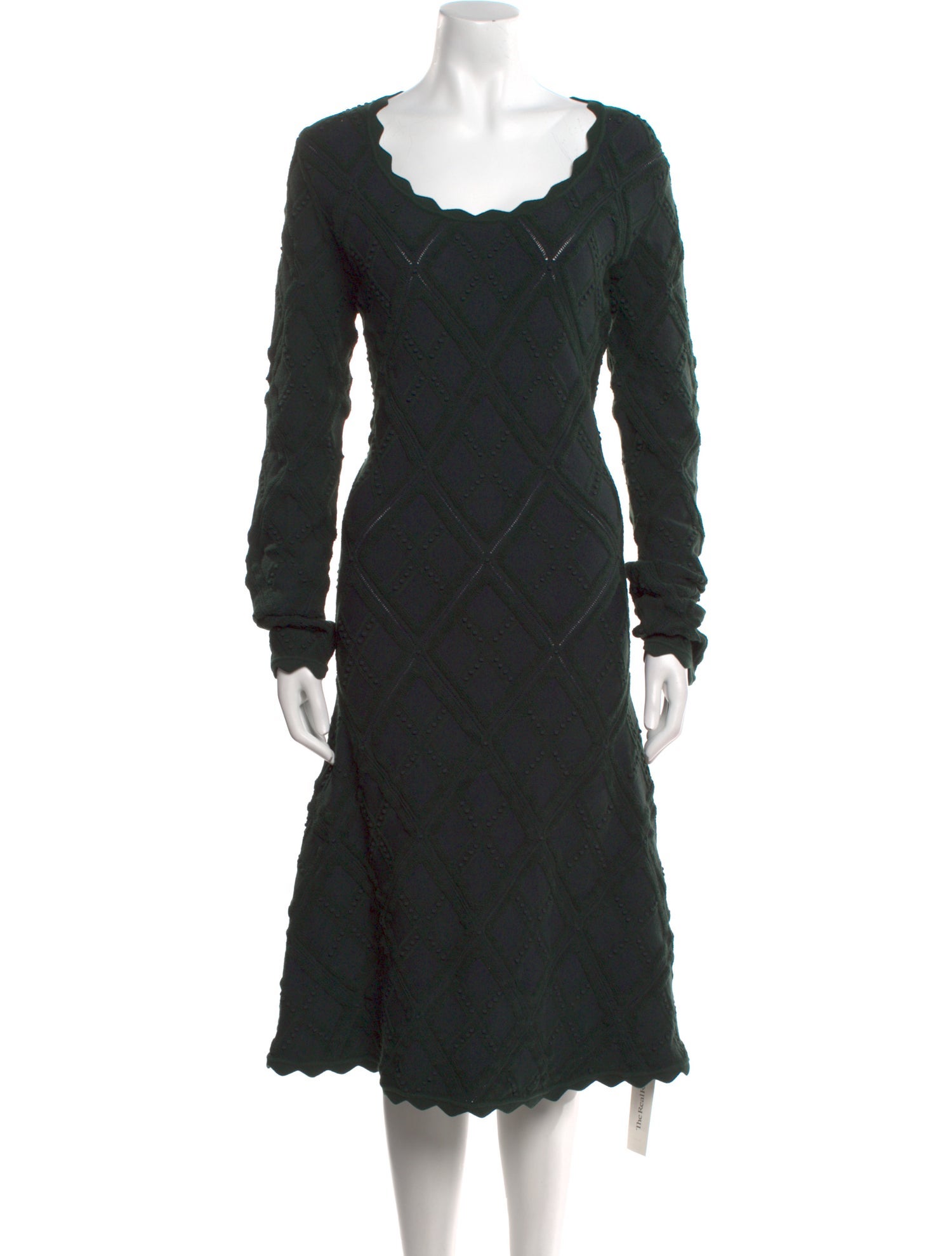 Burberry Wool Midi Length Dress w/ Tags