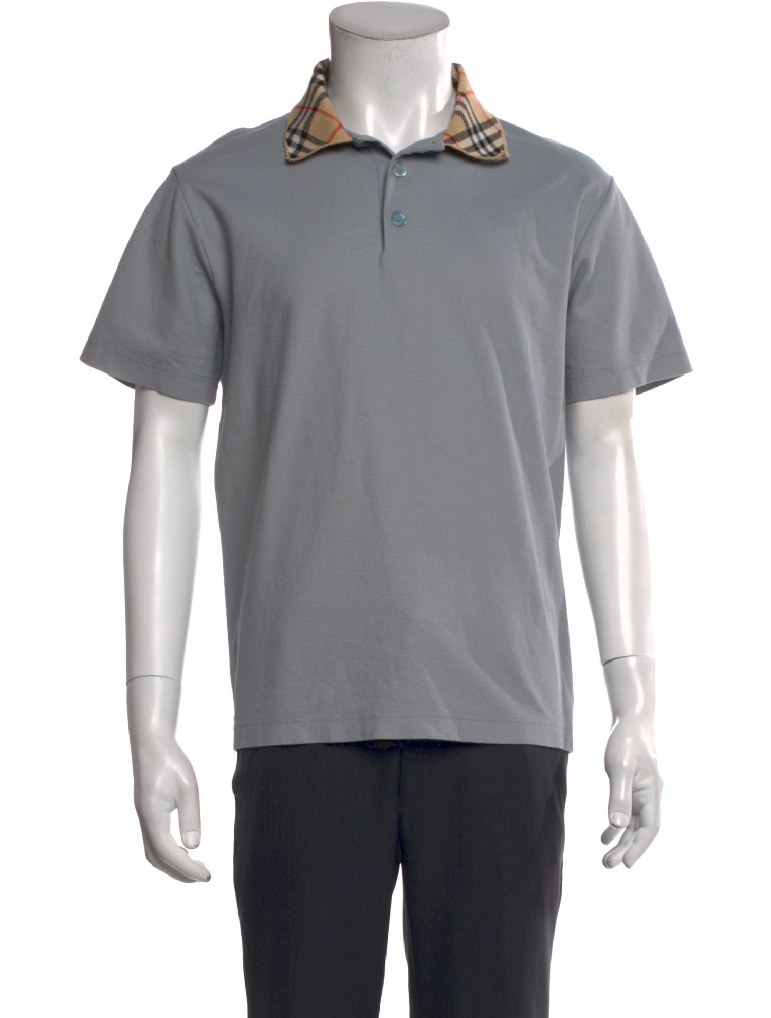 Burberry Graphic Print Collar Polo Shirt