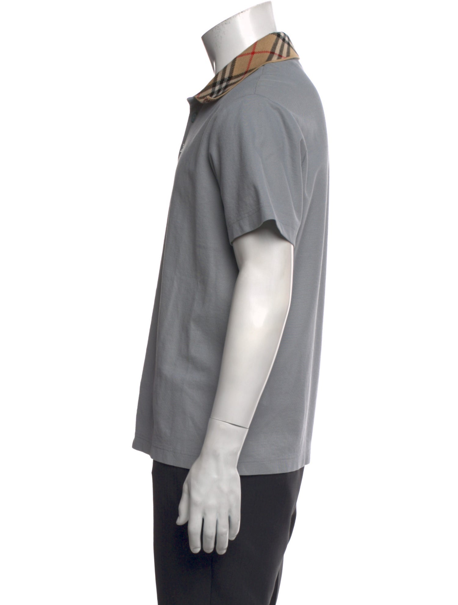 Burberry Graphic Print Collar Polo Shirt