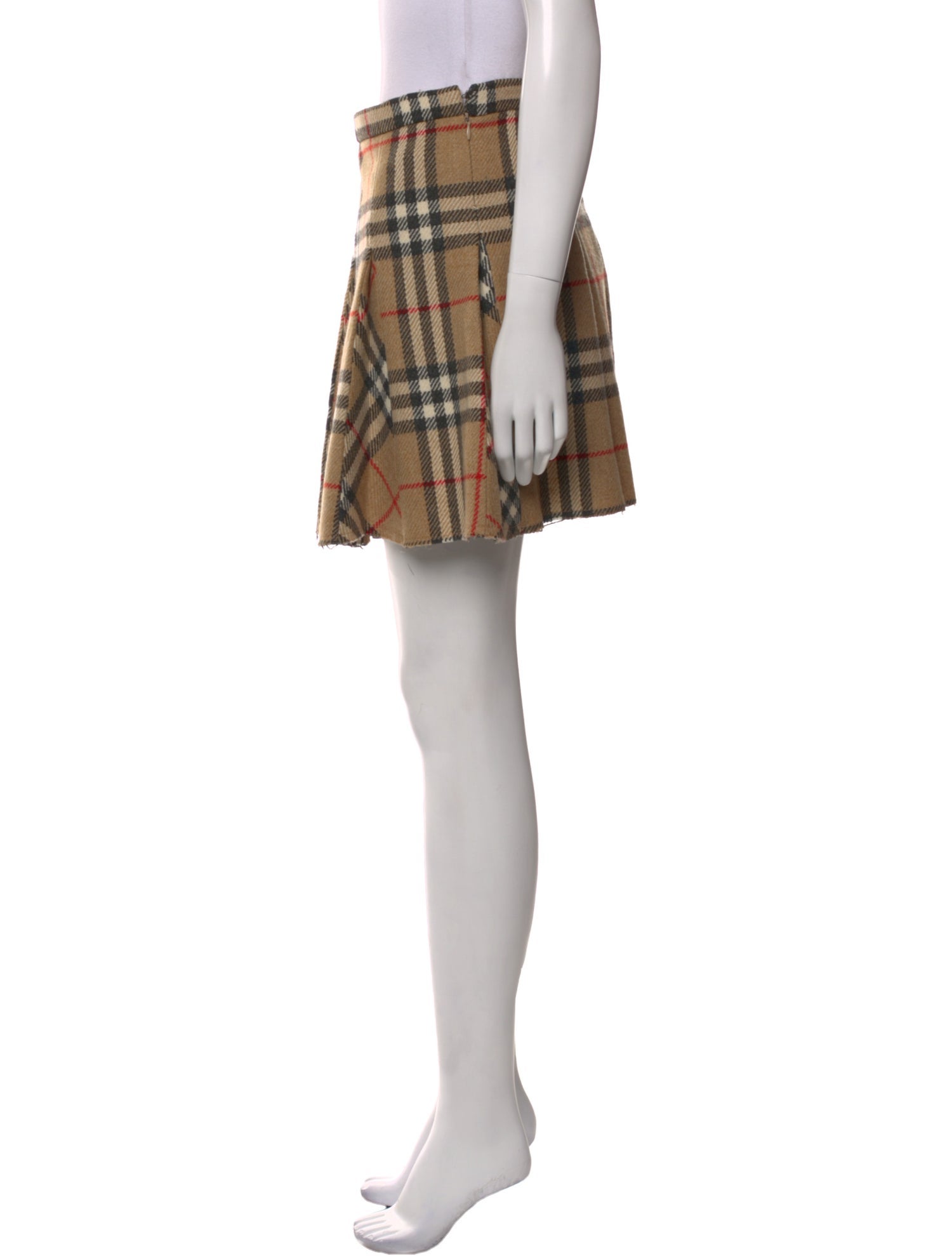 Burberry London Wool Mini Skirt