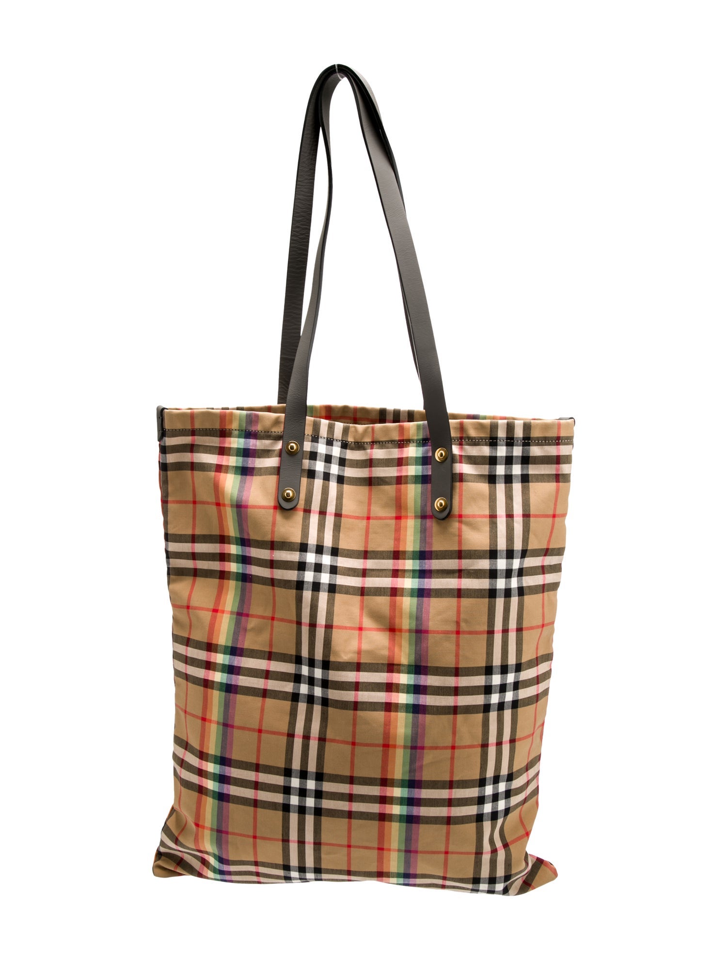 Burberry Rainbow Check Tote