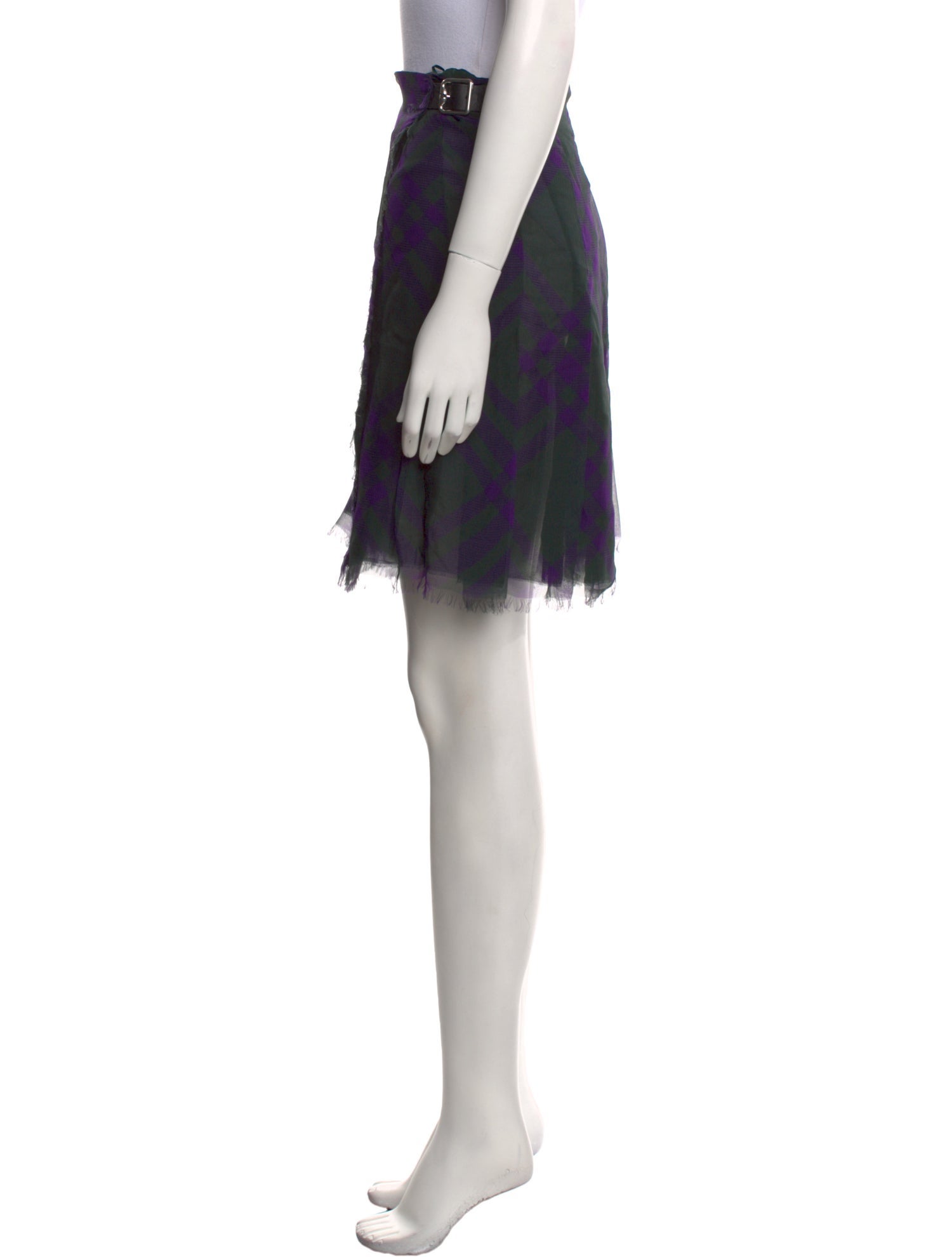 Burberry Silk Knee-Length Skirt