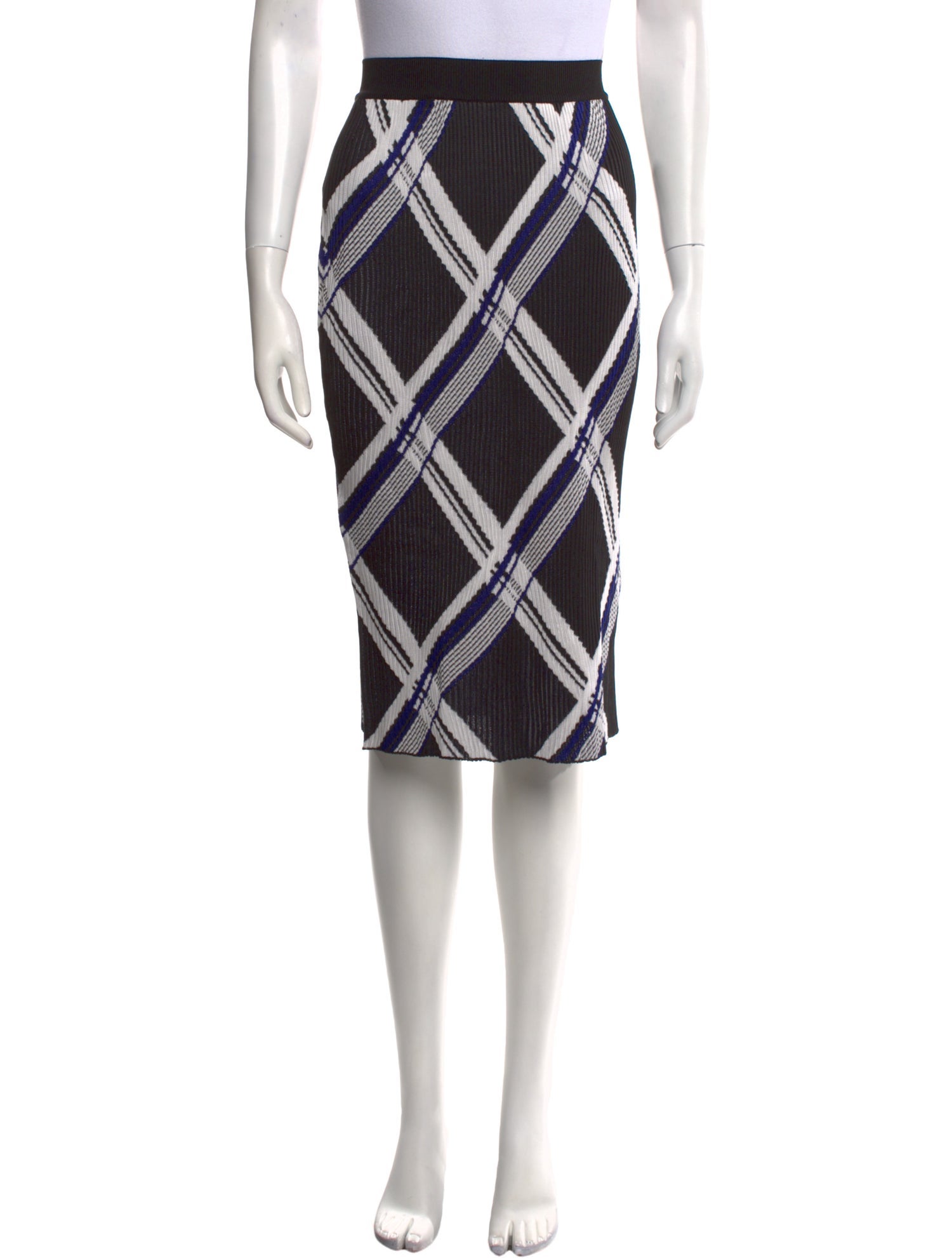 Burberry Silk Knee-Length Skirt