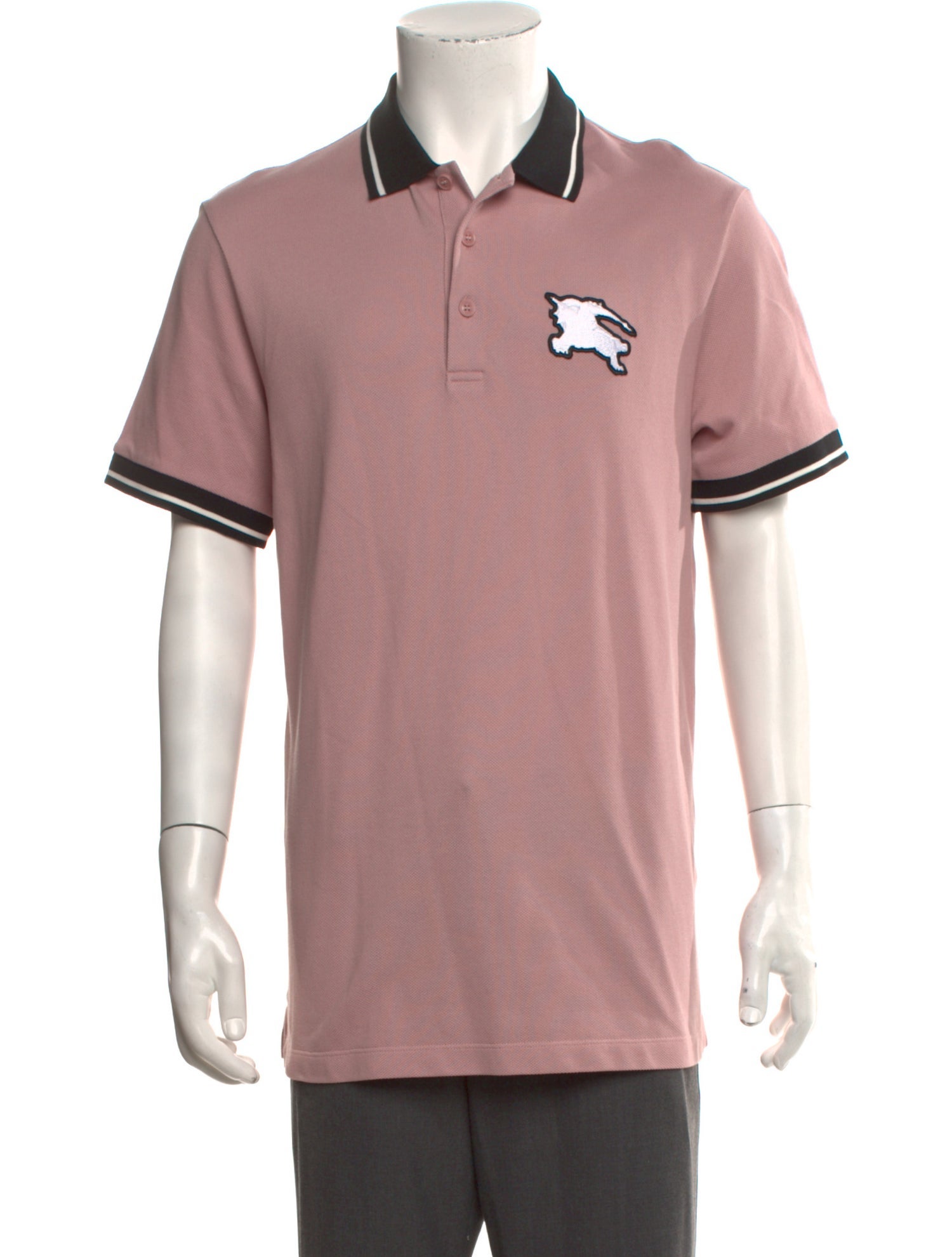 Burberry Striped Collar Polo Shirt