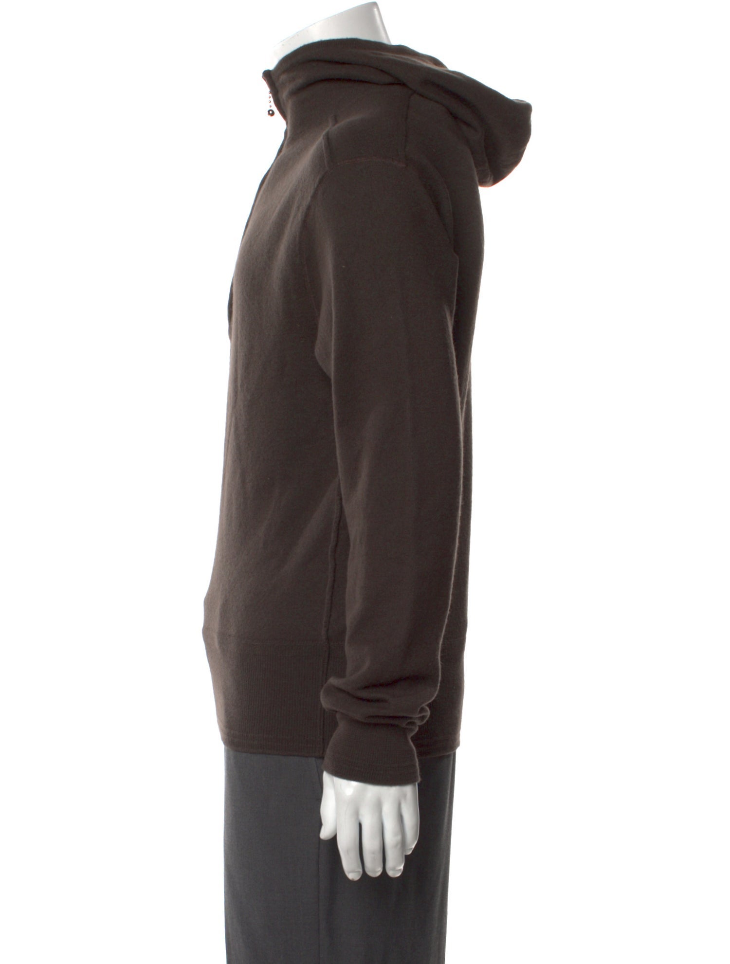 Burberry Wool Mock Neck Polo Sweater