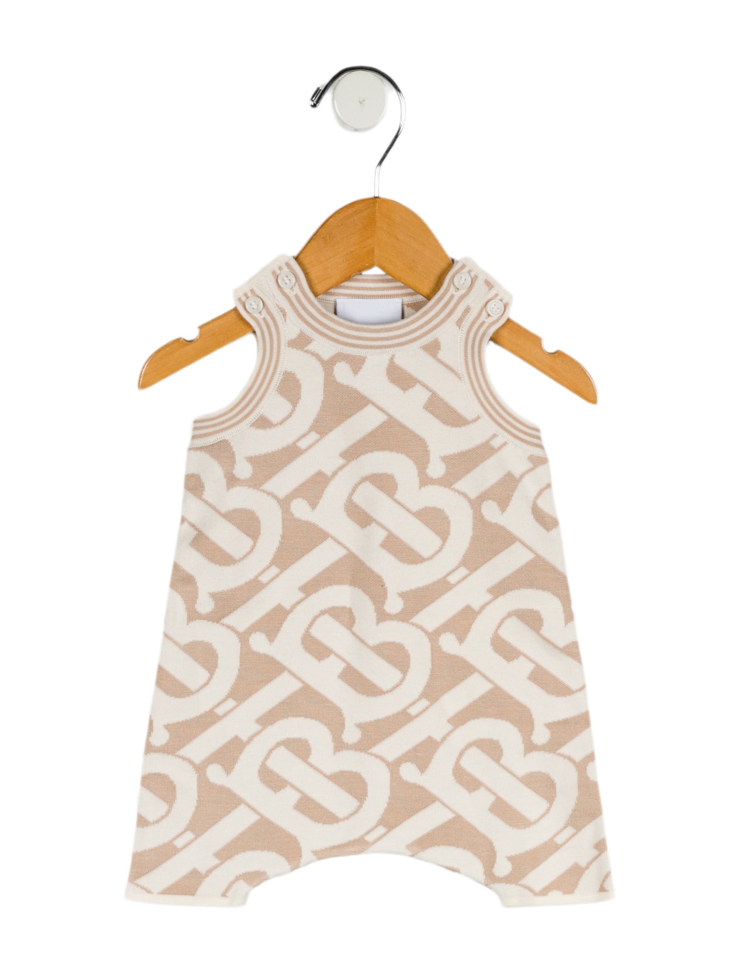 Burberry Infant Boys' Sleeveless TB Monogram Romper