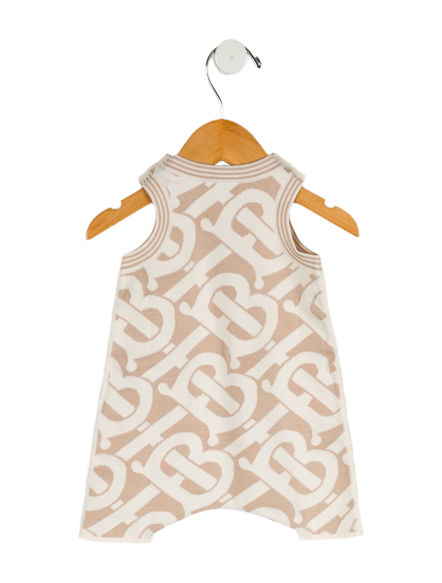 Burberry Infant Boys' Sleeveless TB Monogram Romper