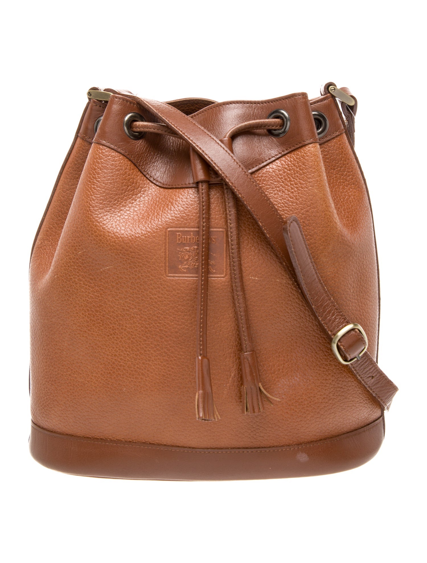 Burberry Leather Bucket Bag