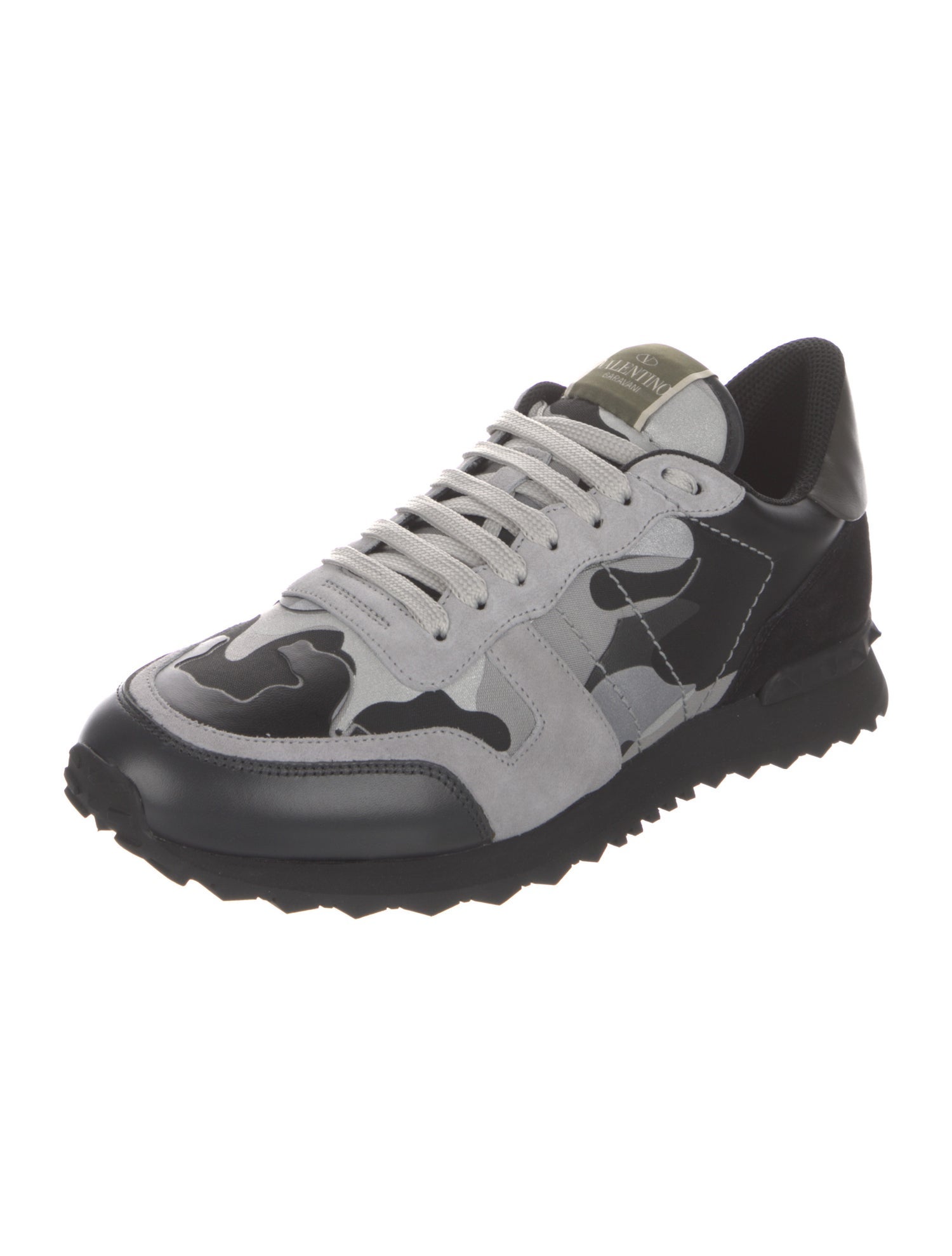 Valentino Leather Printed Athletic Sneakers w/ Tags