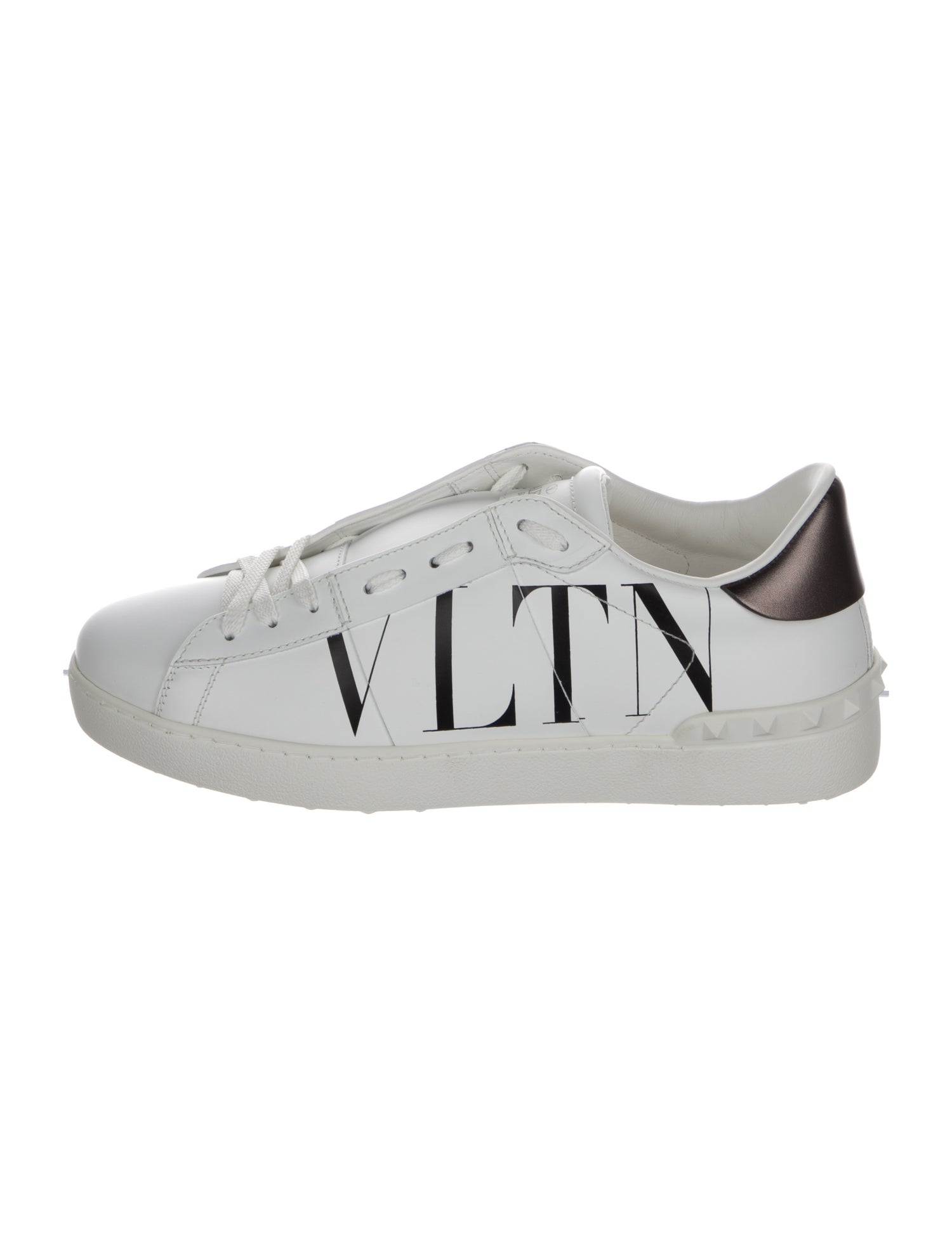 Valentino Leather Printed Sneakers w/ Tags