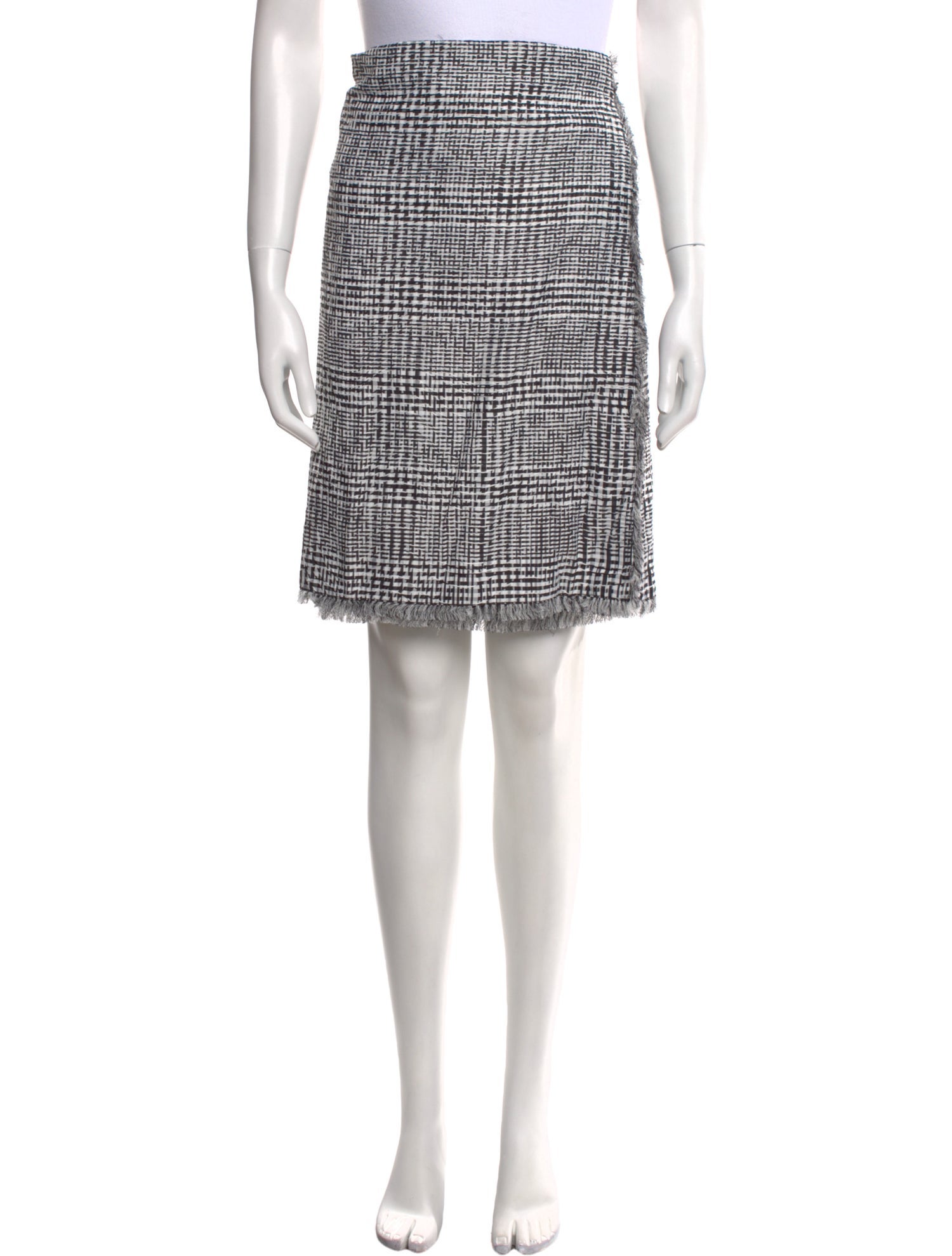 Burberry Houndstooth Print Knee-Length Skirt w/ Tags