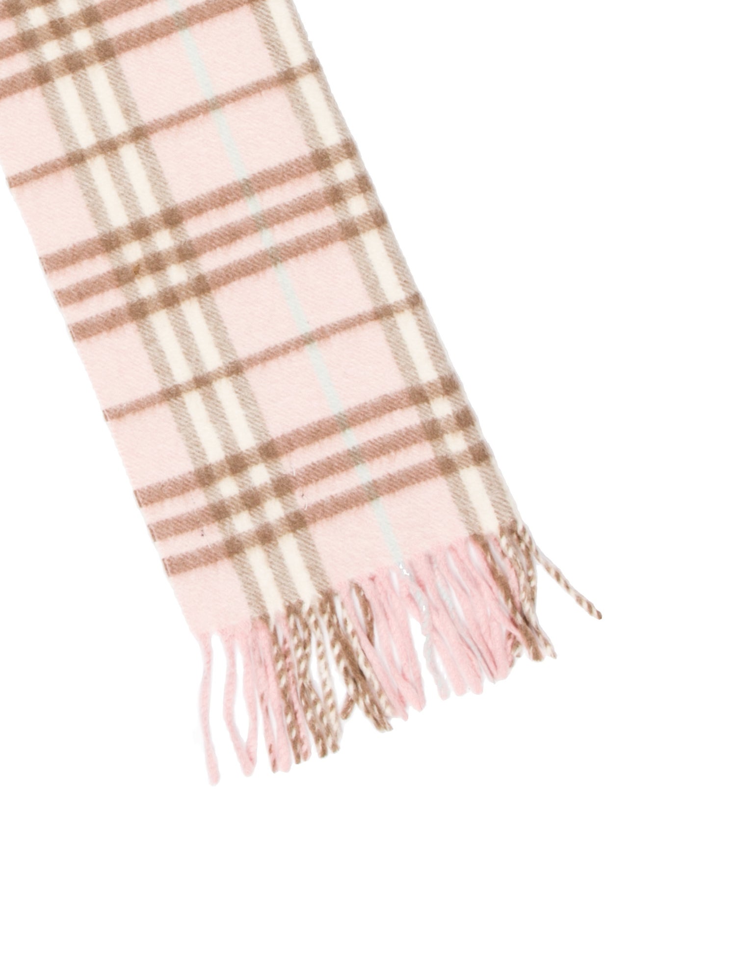 Burberry Cashmere House Check Pattern Scarf
