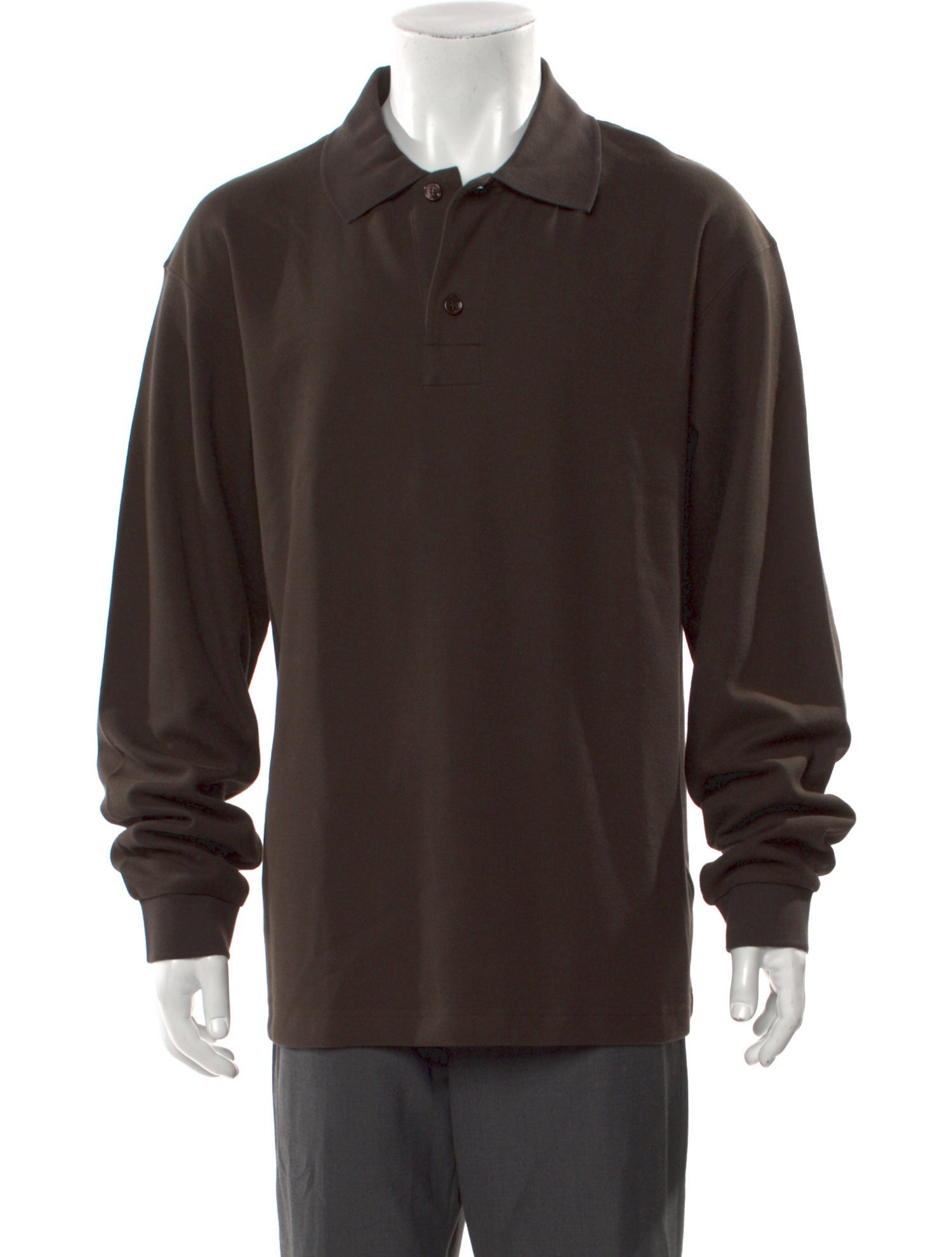 Burberry Collar Long Sleeve Polo Shirt w/ Tags