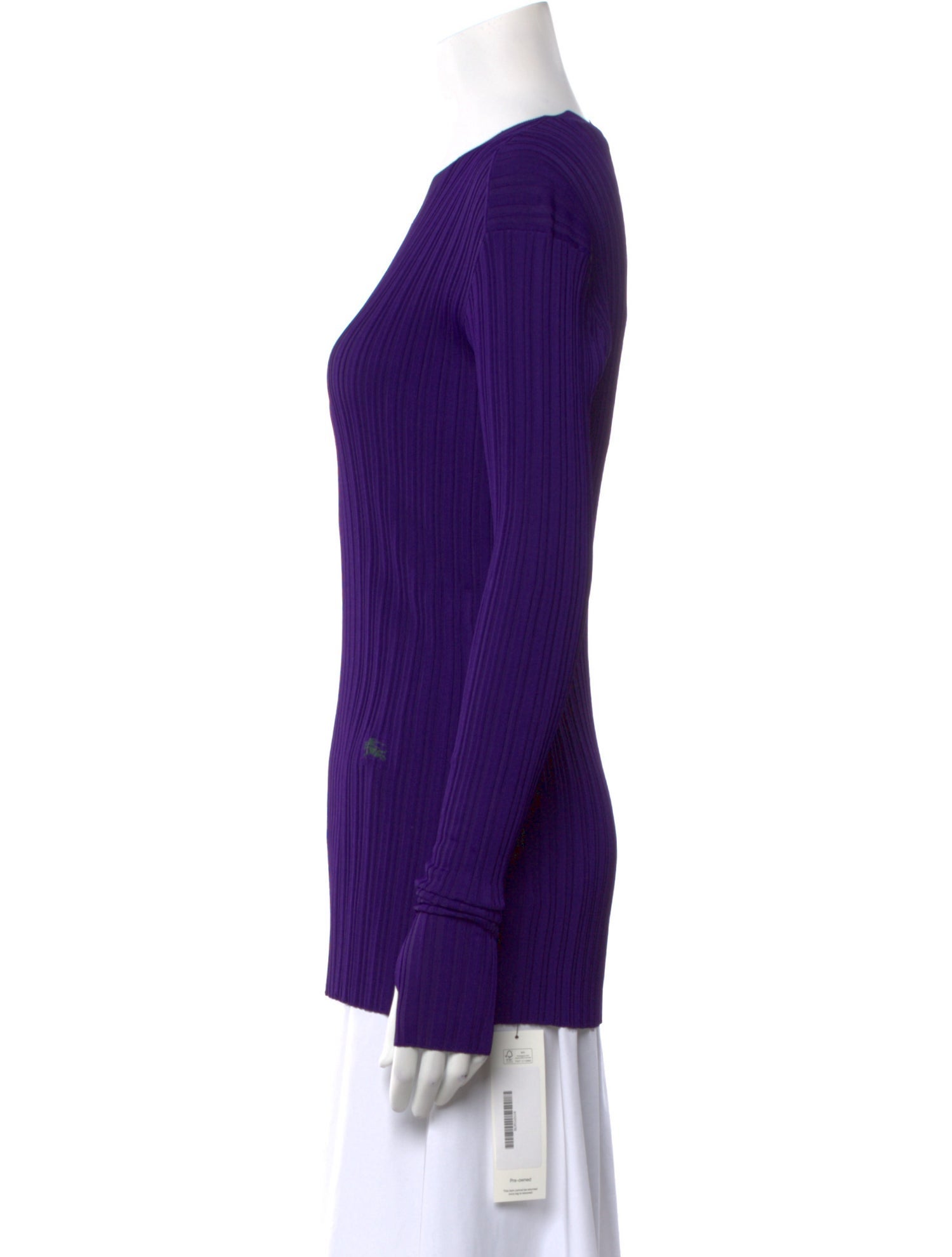 Burberry Scoop Neck Long Sleeve Top w/ Tags