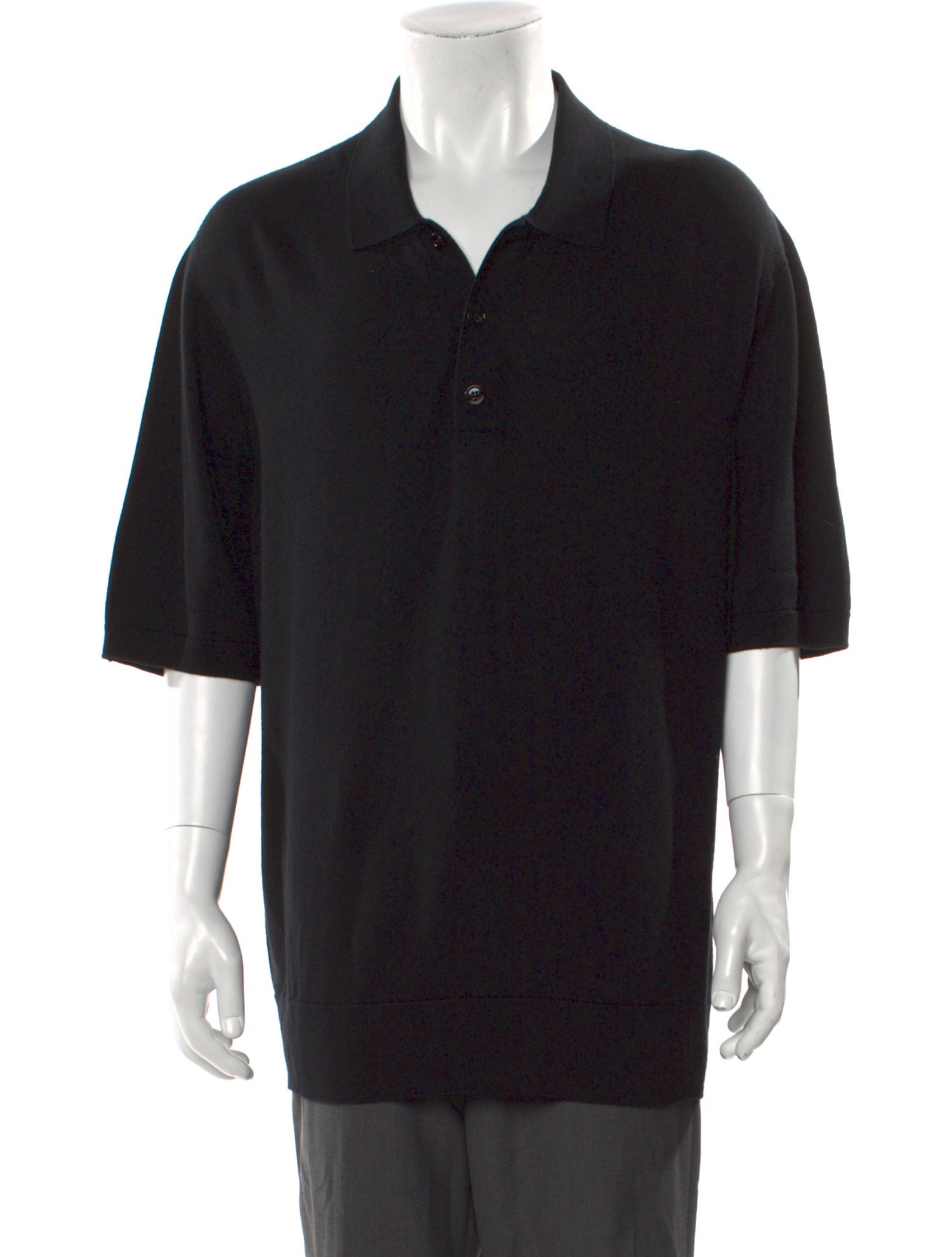 Burberry Wool Collar Polo Shirt