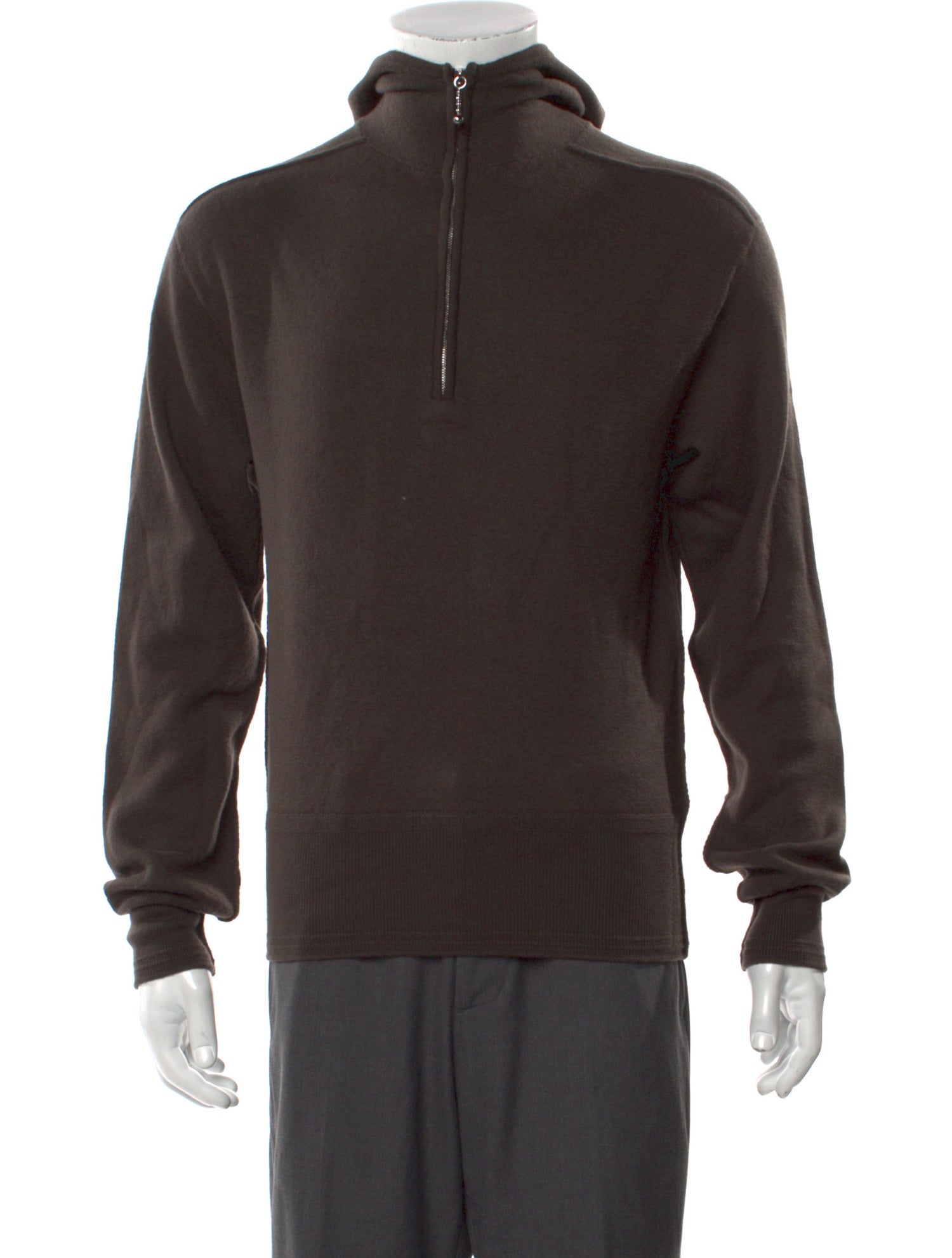 Burberry Wool Mock Neck Polo Sweater