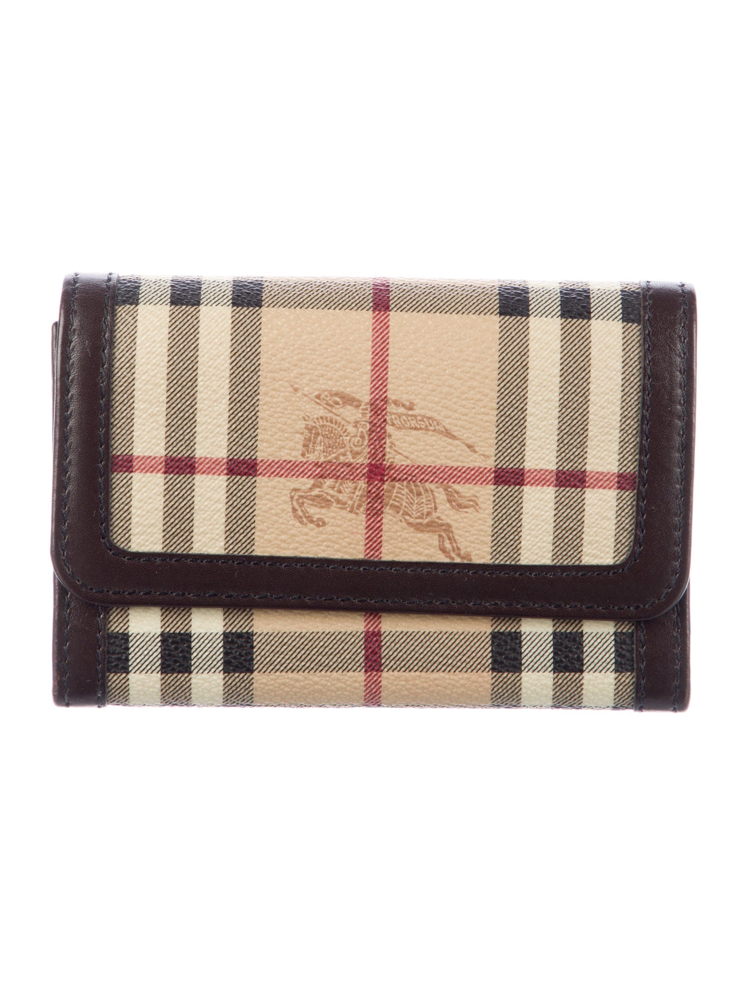 Burberry Haymarket Check Pattern Printed Bifold Wallet