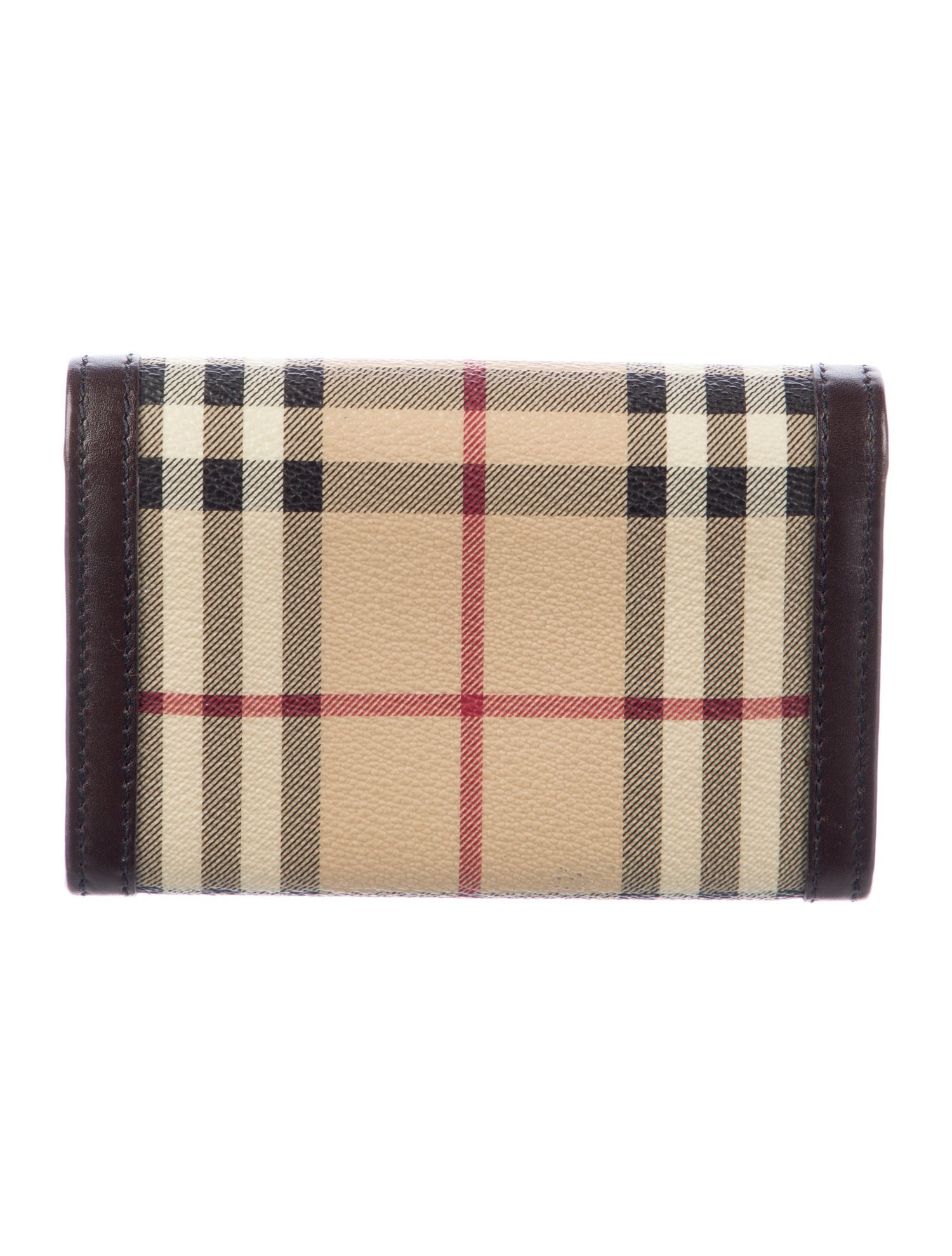 Burberry Haymarket Check Pattern Printed Bifold Wallet