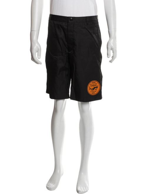 Burberry Exploded Check Pattern Flat Front Shorts