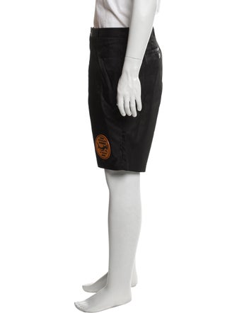 Burberry Exploded Check Pattern Flat Front Shorts