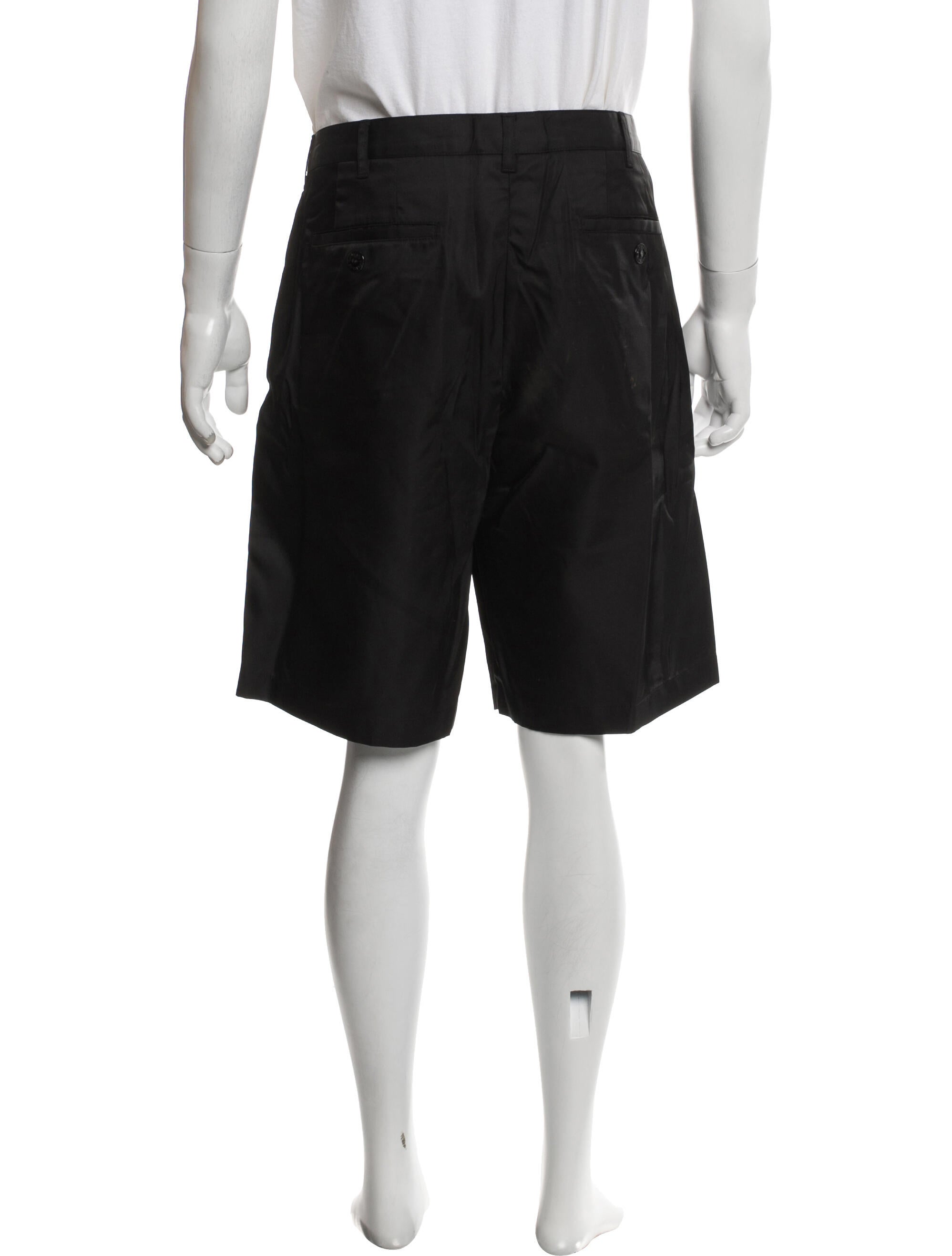 Exploded Check Pattern Flat Front Shorts