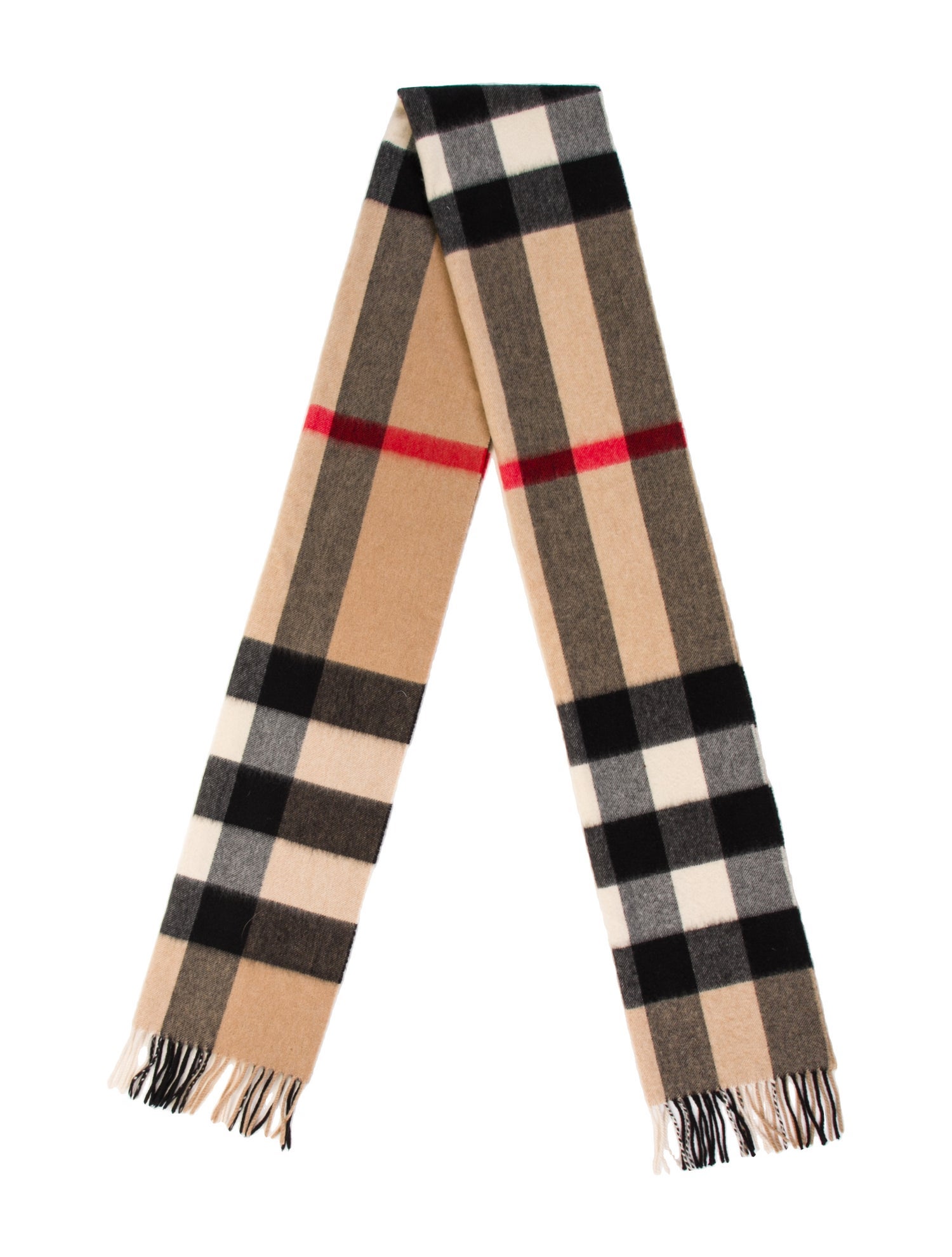 Burberry Cashmere House Check Pattern Scarf