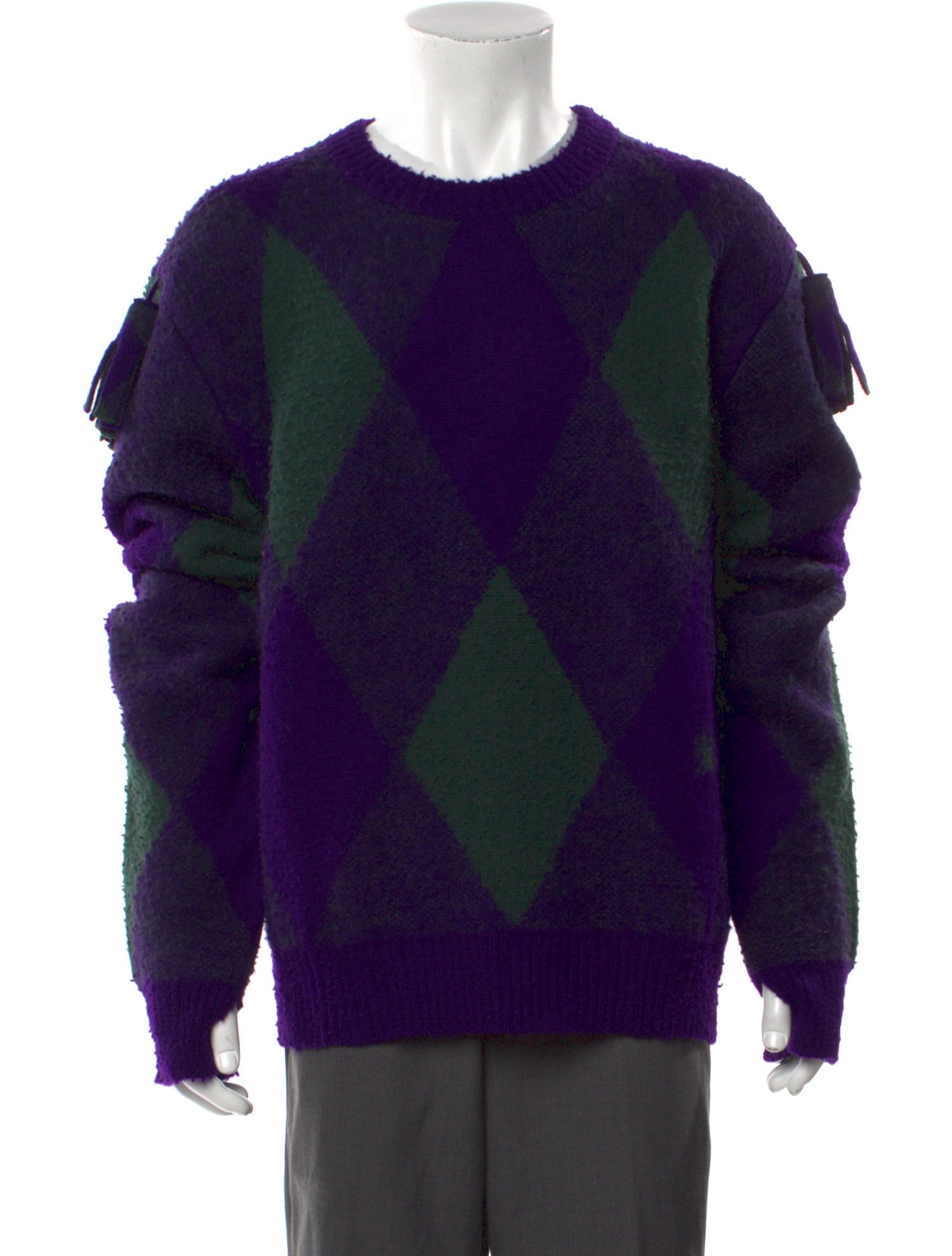 Burberry Wool Colorblock Pattern Pullover w/ Tags