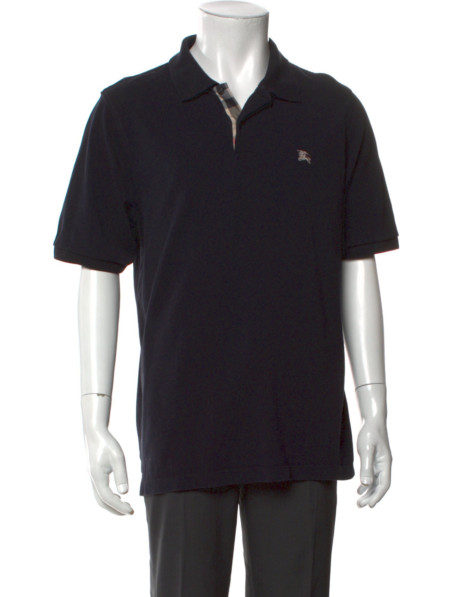 Burberry Brit Nova Check Pattern Collar Polo Shirt