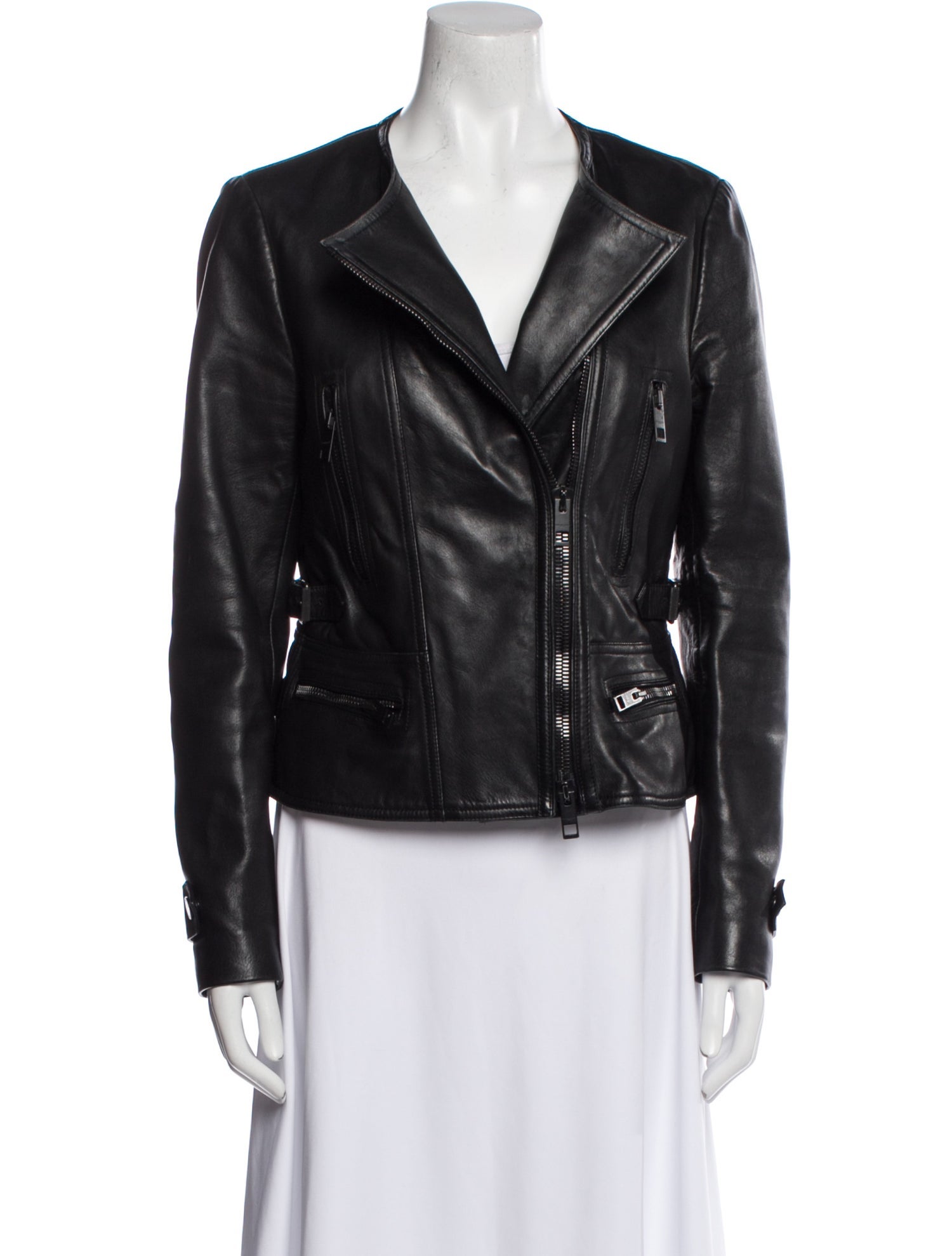 Burberry London Leather Biker Jacket