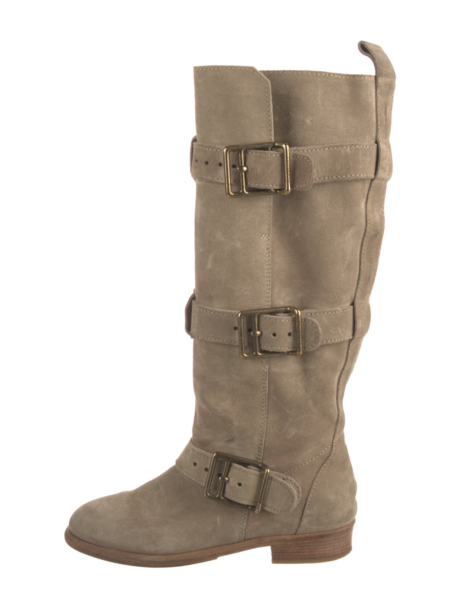 Burberry Suede Riding Boots