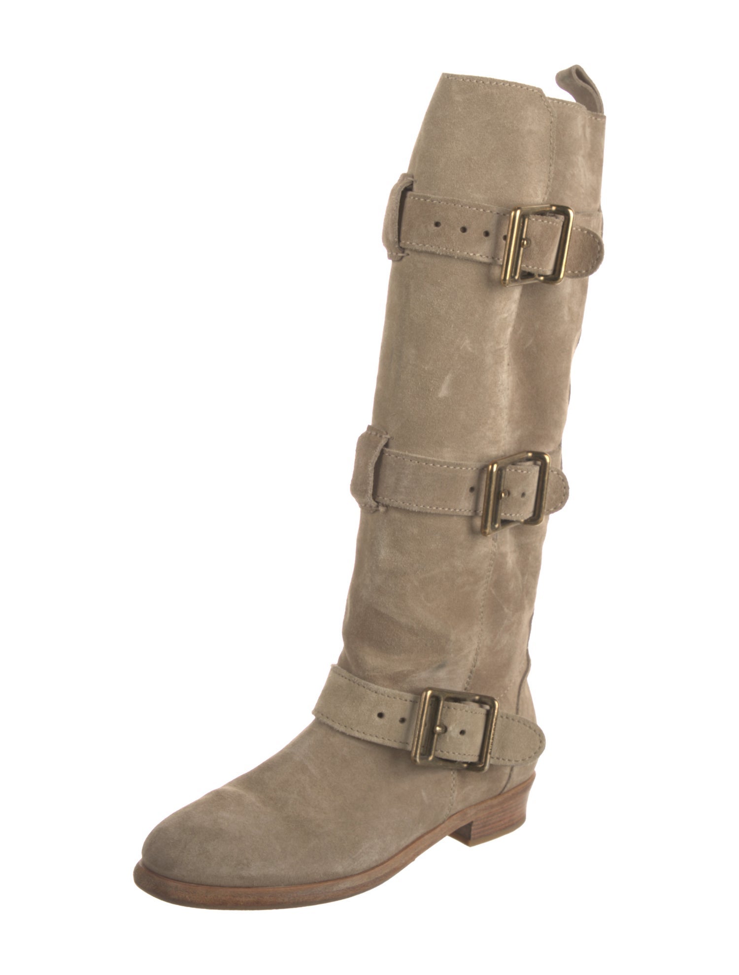 Burberry Suede Riding Boots