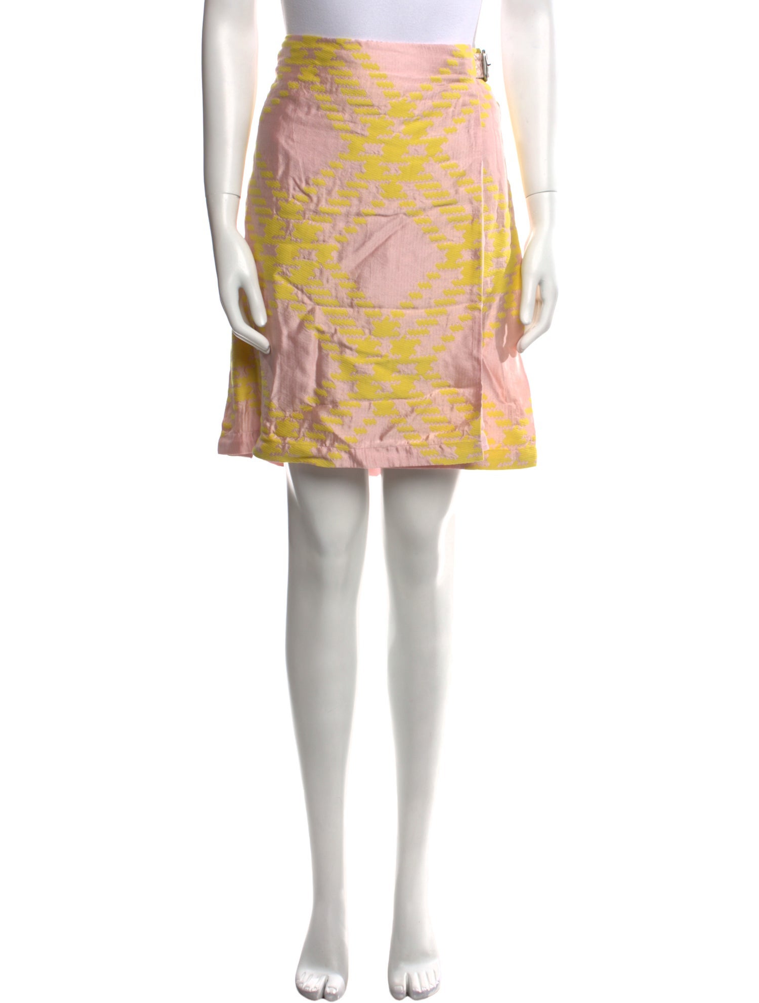 Burberry Patterned Knee-Length Skirt w/ Tags