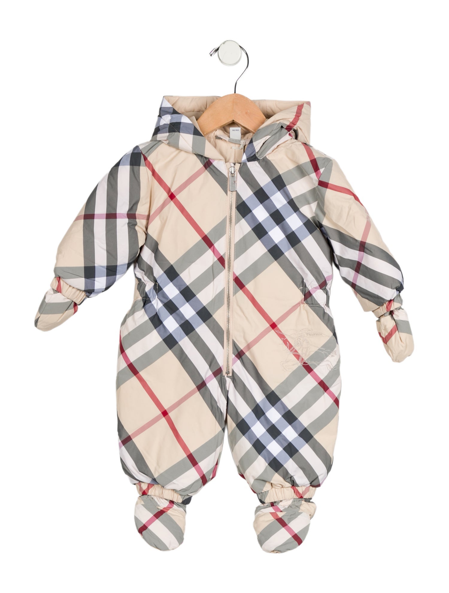 Burberry Infant Boys' Nova Check Print Hooded Snowsuit w/Tags