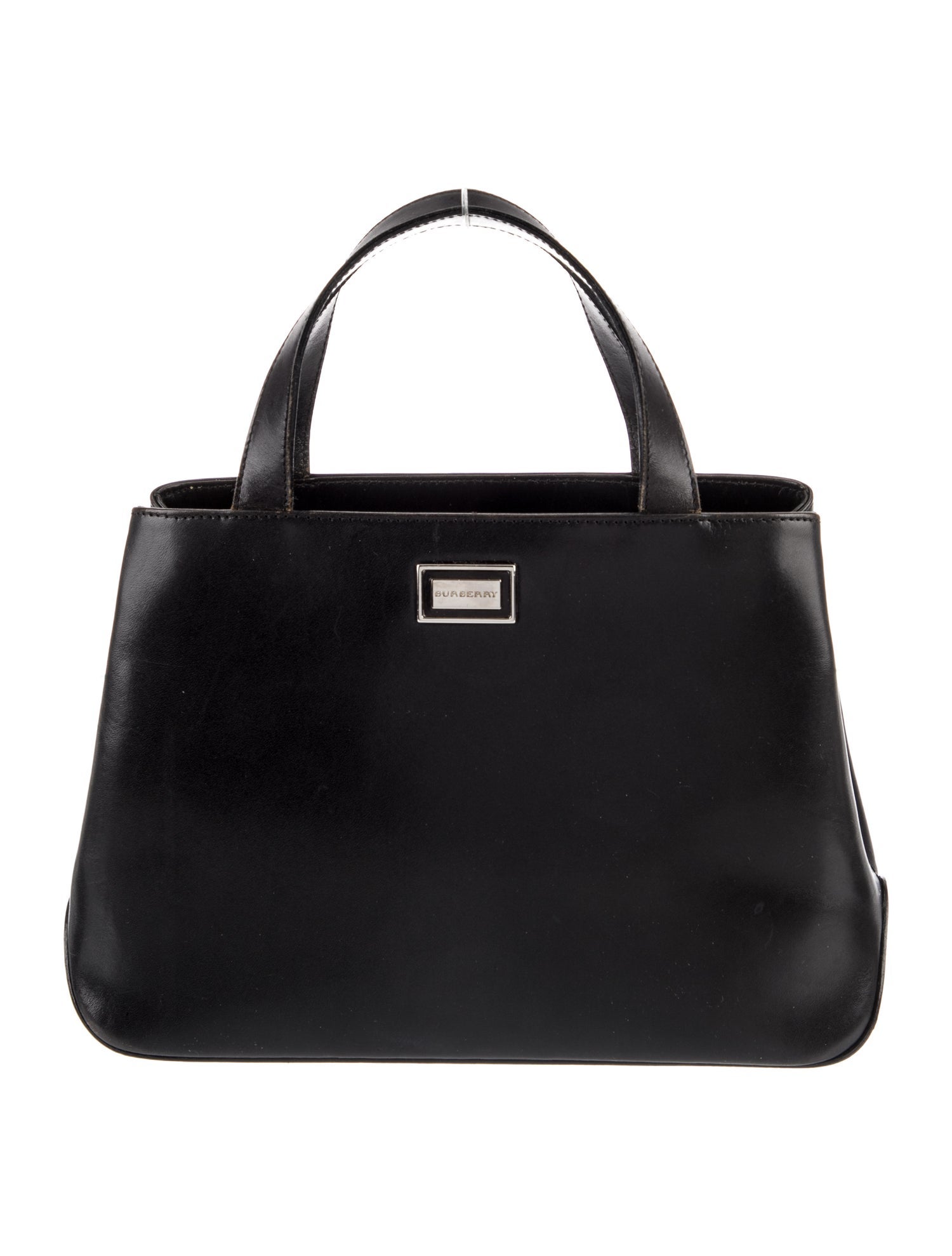 Burberry Leather Top Handle Bag