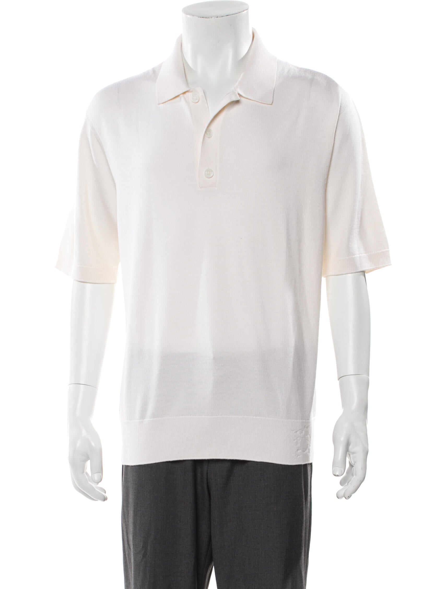 Burberry Wool Collar Polo Shirt w/ Tags