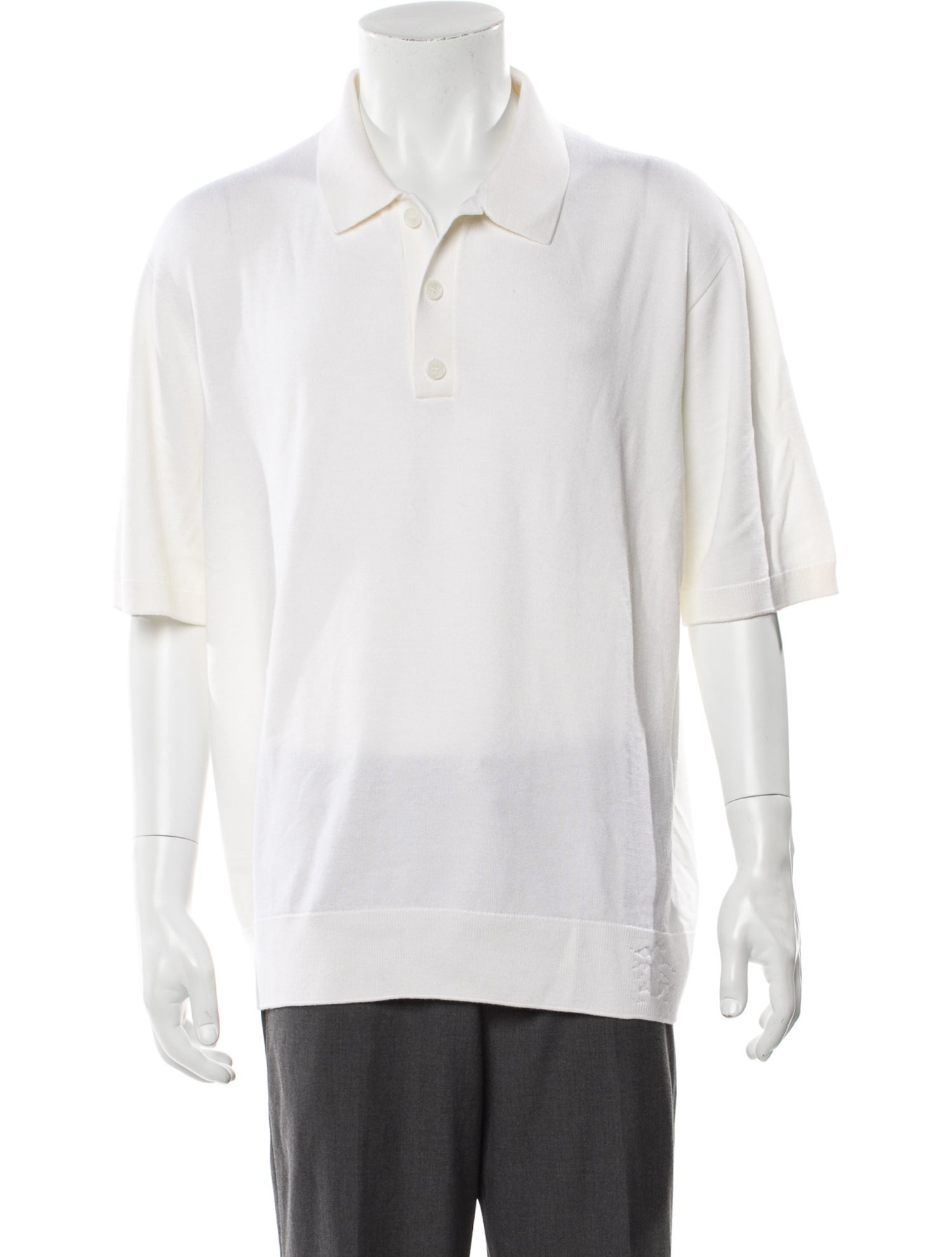 Burberry Wool Collar Polo Shirt