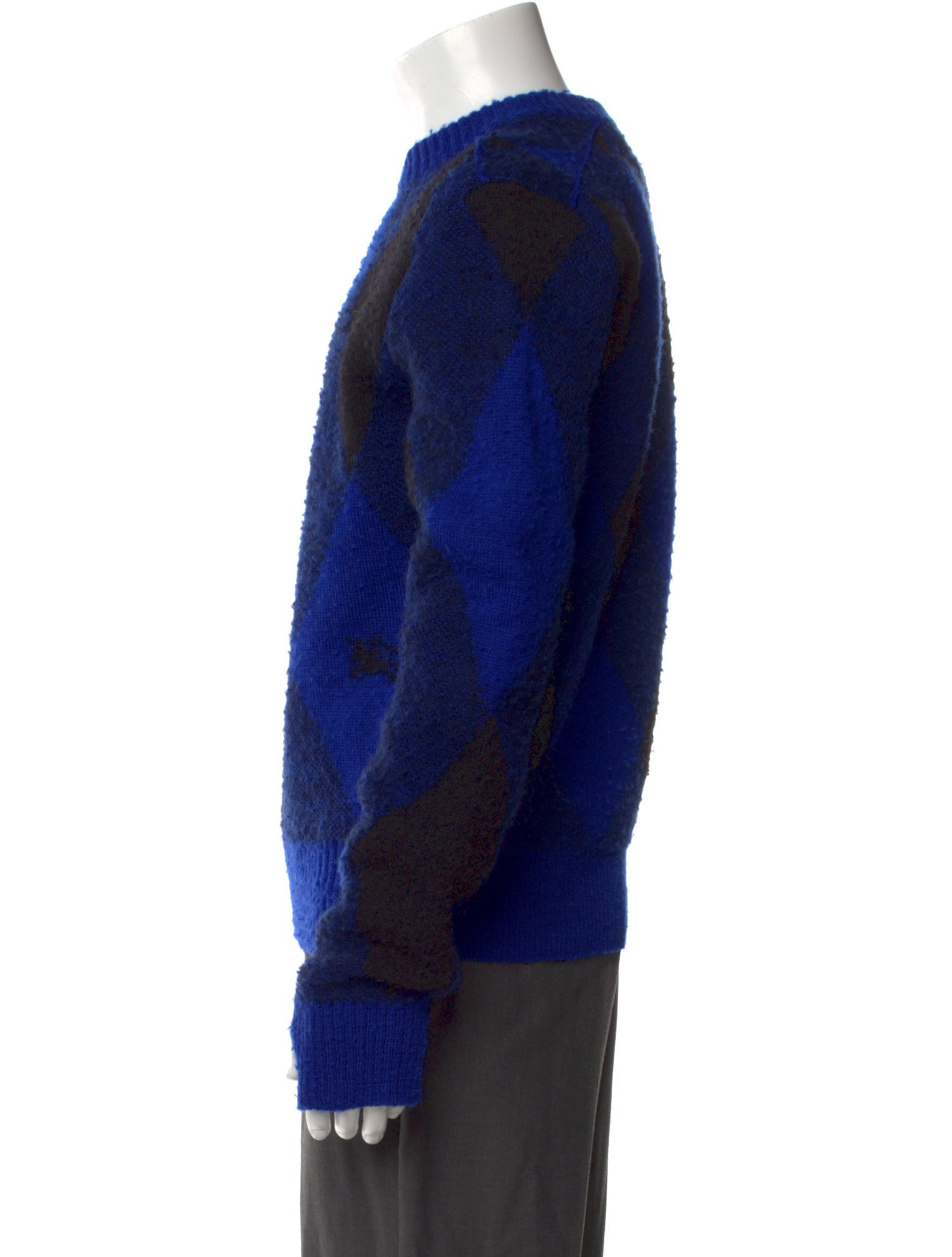 Burberry Wool Plaid Print Pullover