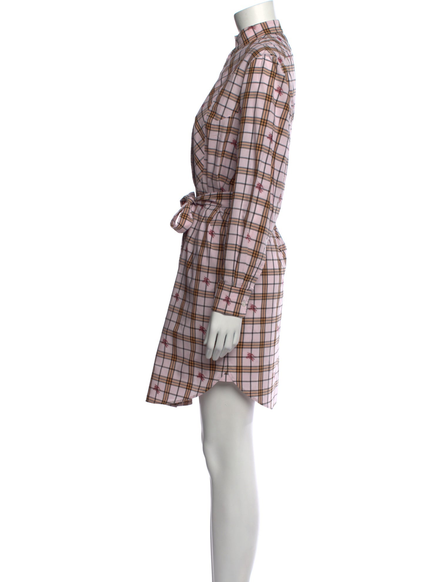 Burberry Plaid Print Mini Dress