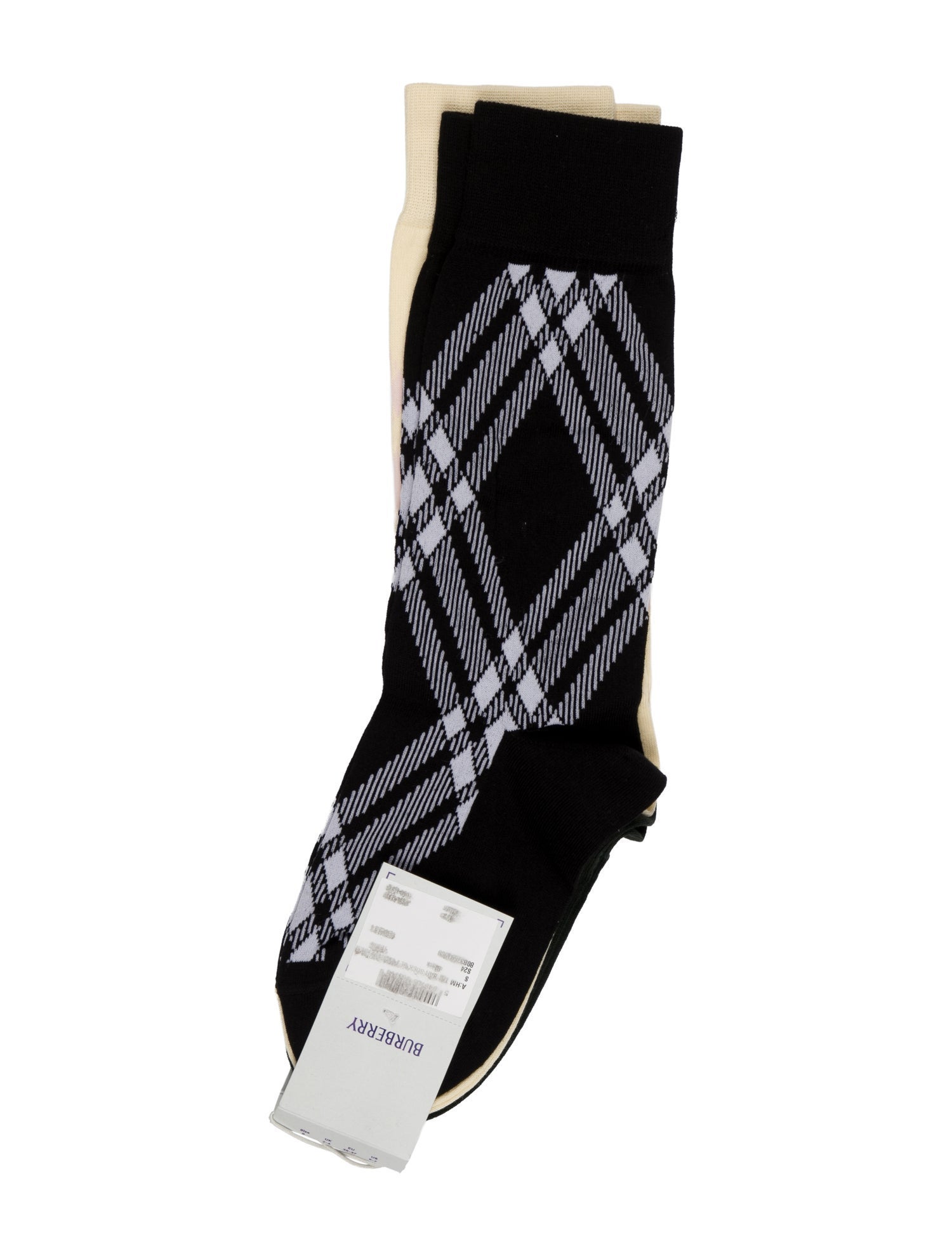 Burberry Men's Tri Color Cotton Socks