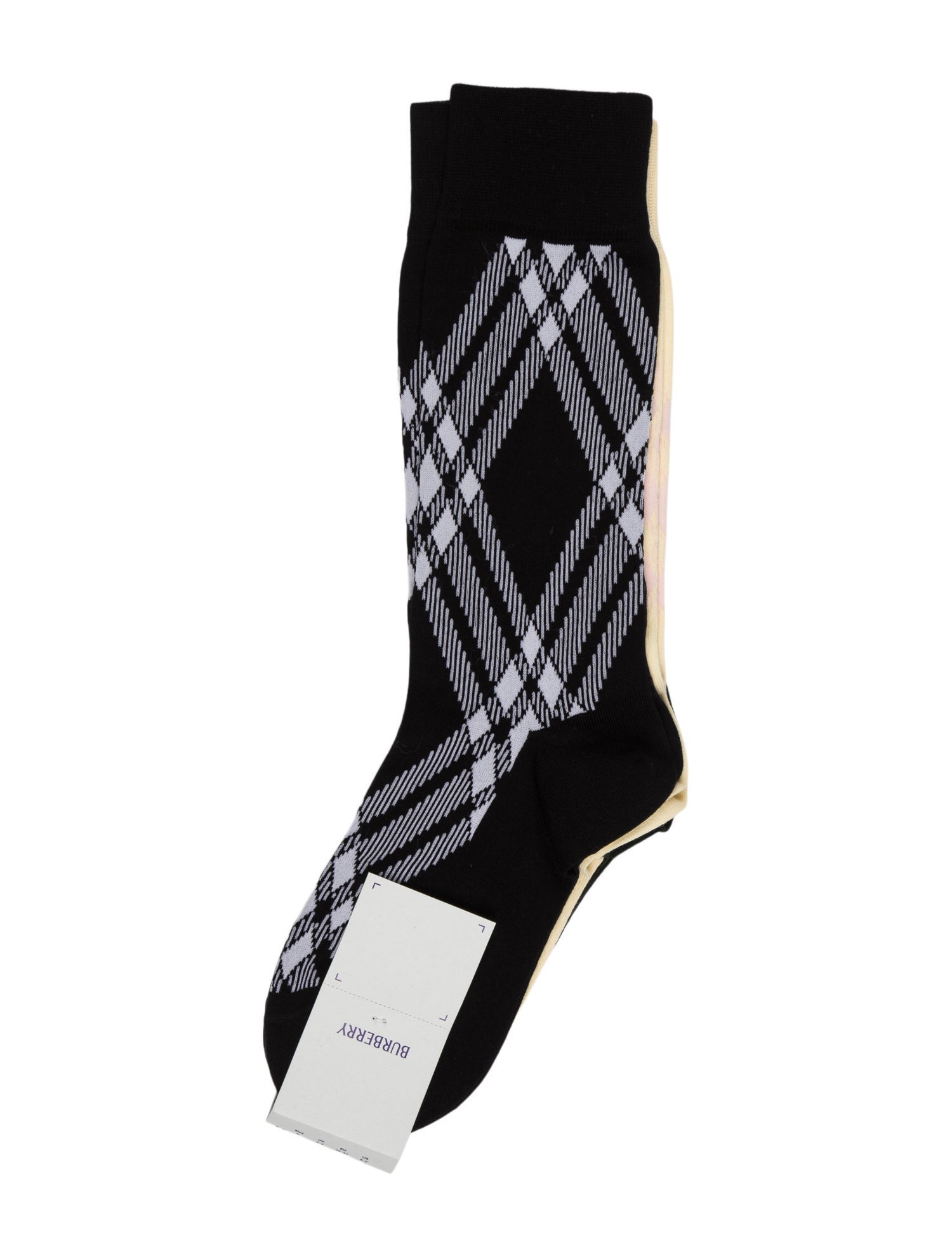 Burberry Men's Tri Color Cotton Socks