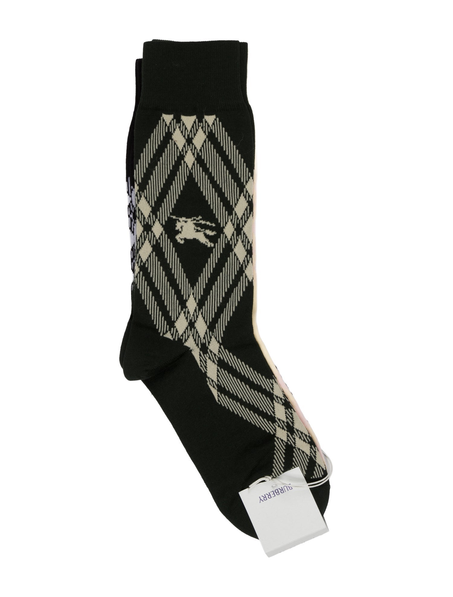 Burberry Men's Tri Color Cotton Socks