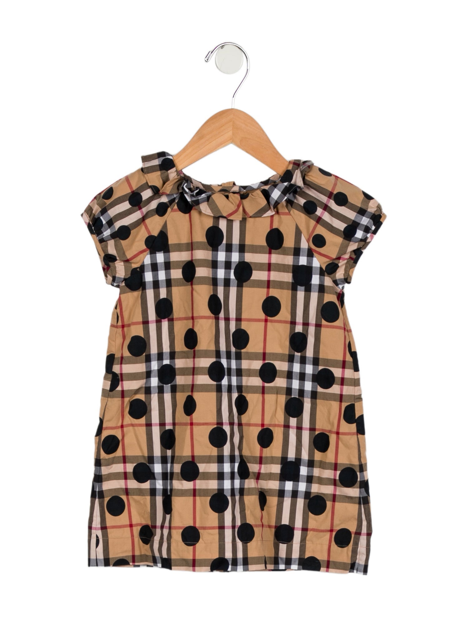 Burberry Toddler Girls' House Check Polka Dot Dress