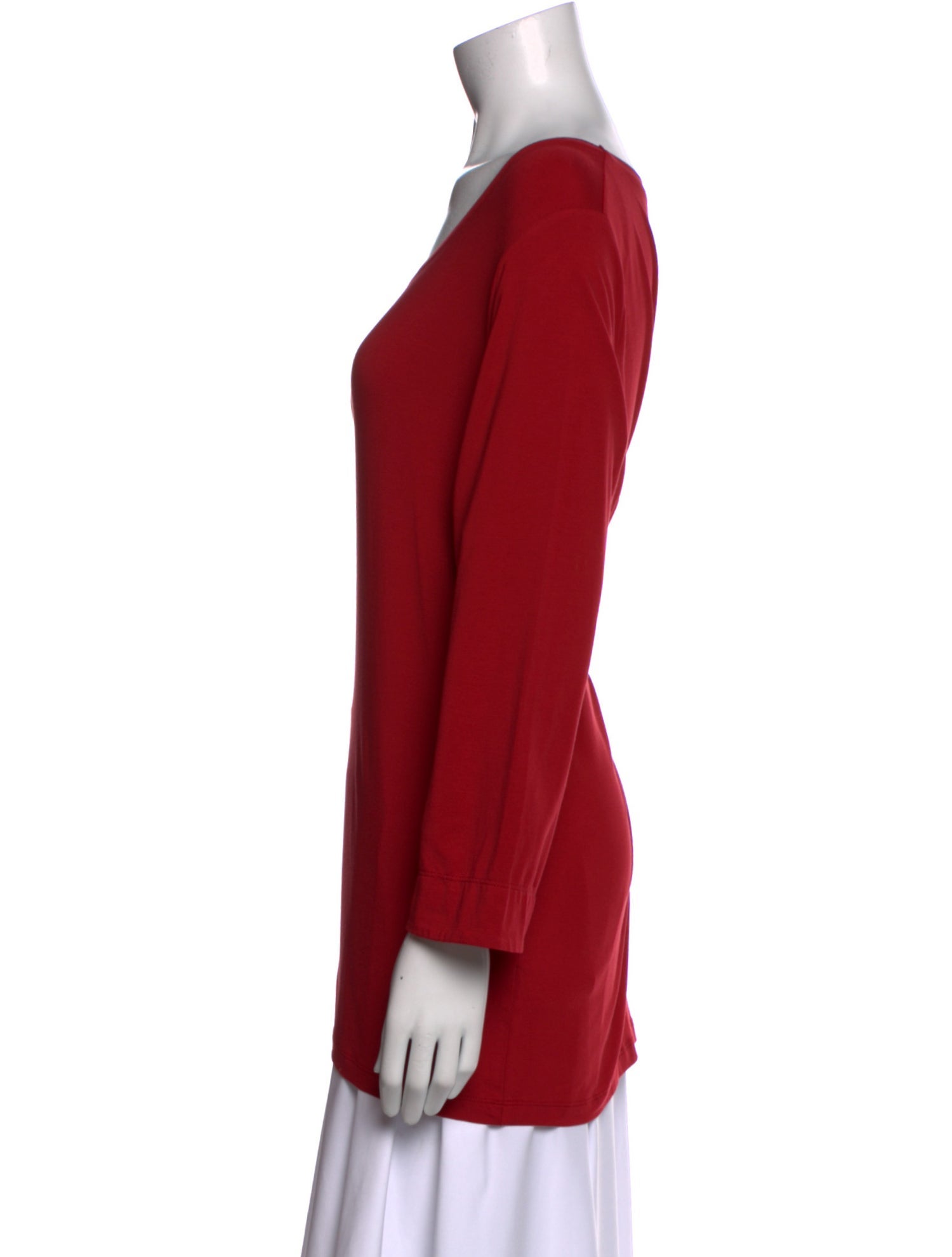 Burberry Brit Scoop Neck Three-Quarter Sleeve Top