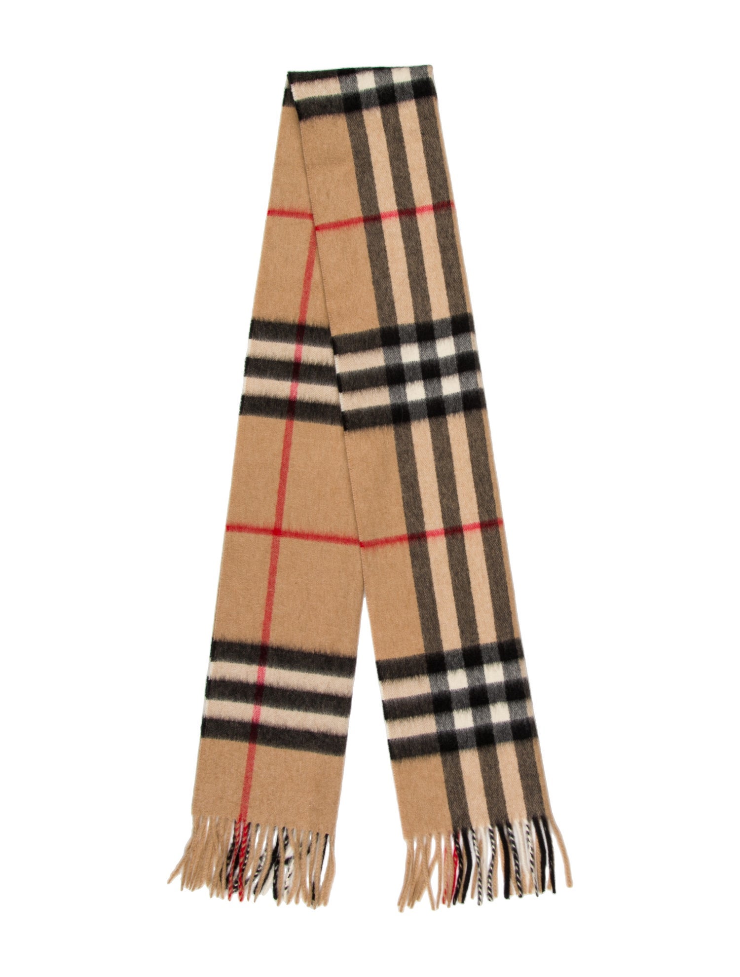Burberry Cashmere House Check Pattern Scarf