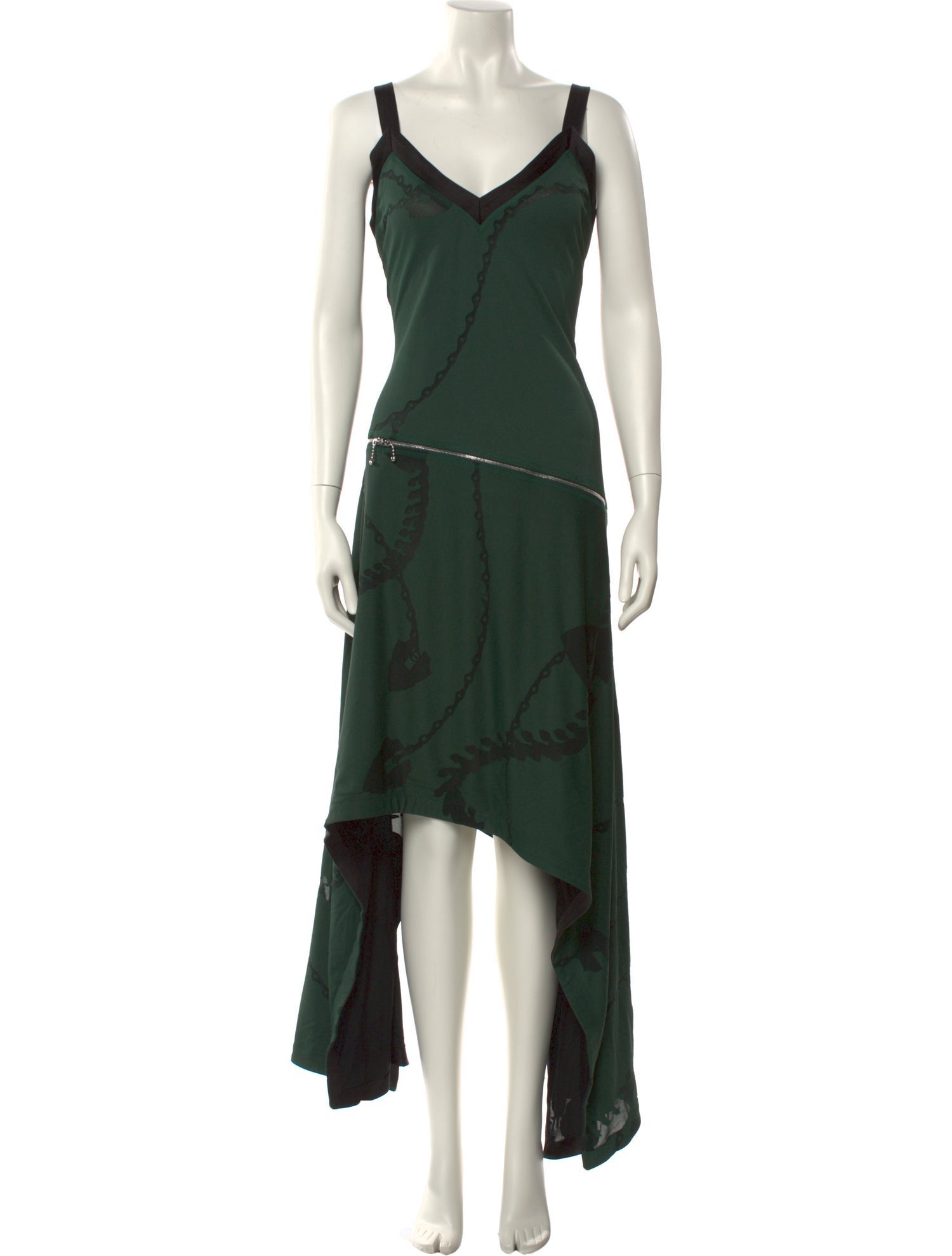 Burberry V-Neck Long Dress w/ Tags