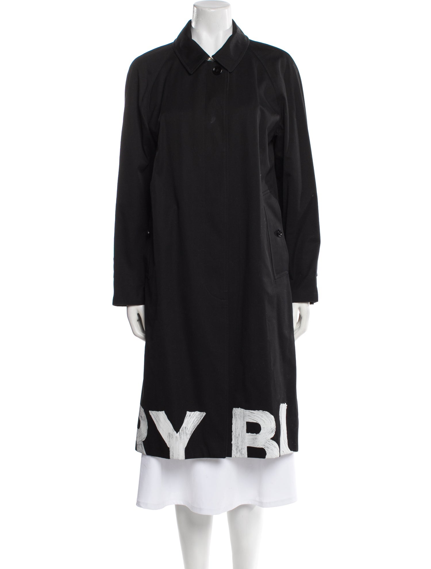 Burberry Graphic Print Trench Coat