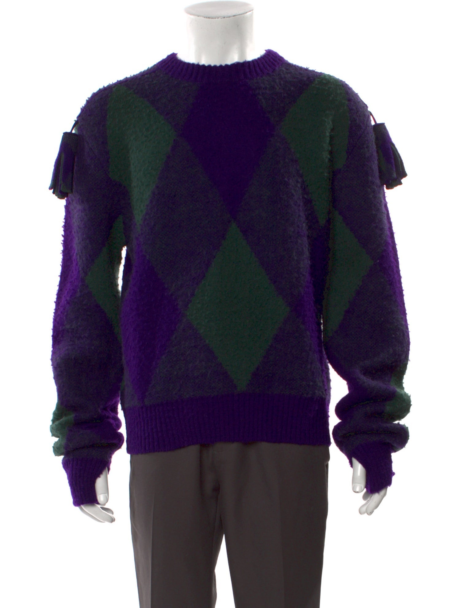 Burberry Wool Colorblock Pattern Pullover w/ Tags