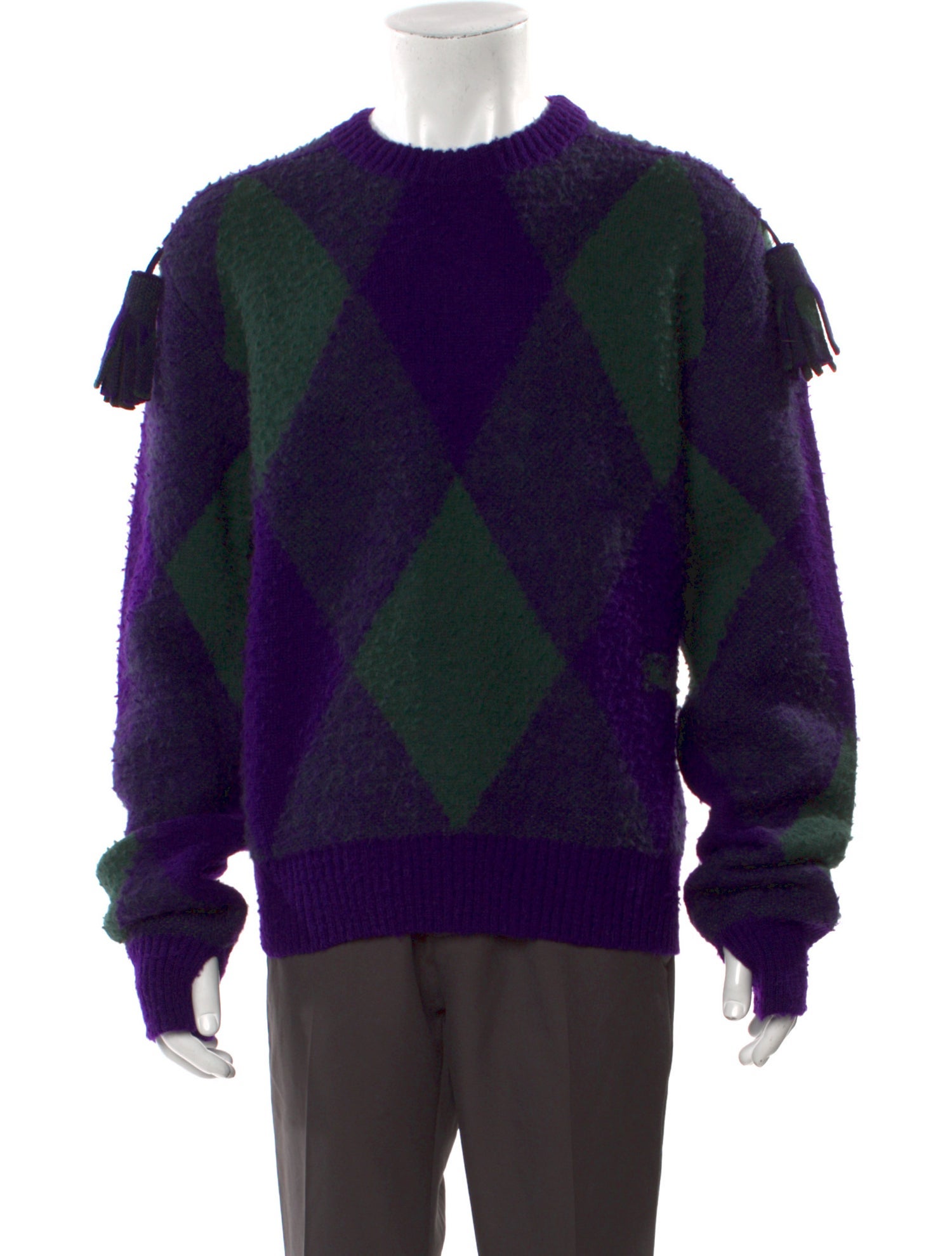 Burberry Wool Colorblock Pattern Pullover w/ Tags