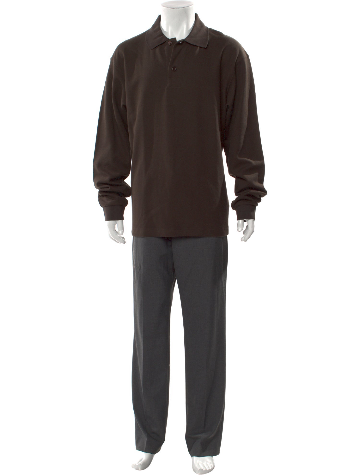 Burberry Collar Long Sleeve Polo Shirt w/ Tags